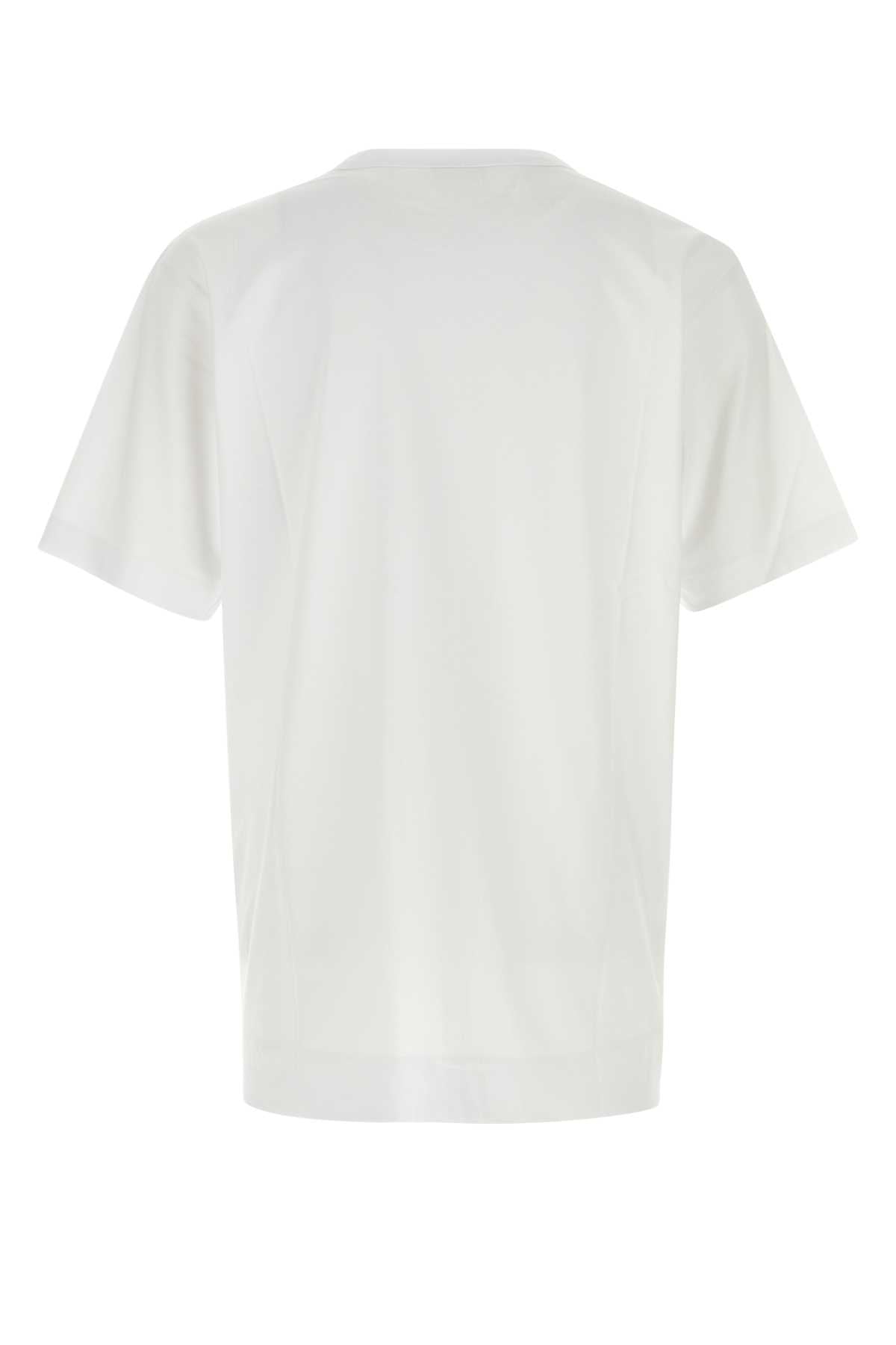 Dries Van Noten Men White Cotton Oversize Heer T-Shirt DRIES VAN NOTEN