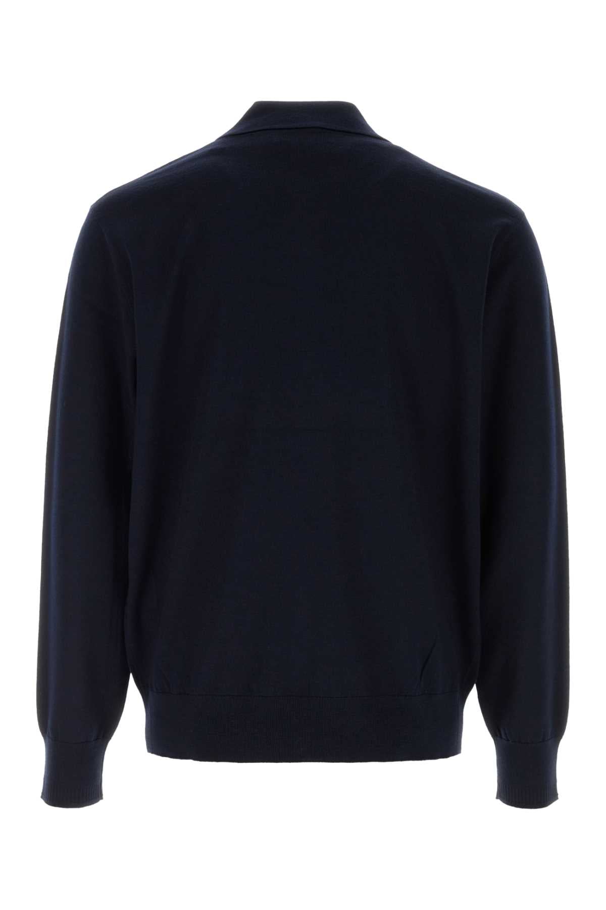 Dries Van Noten Men Navy Blue Wool Muano Sweater DRIES VAN NOTEN