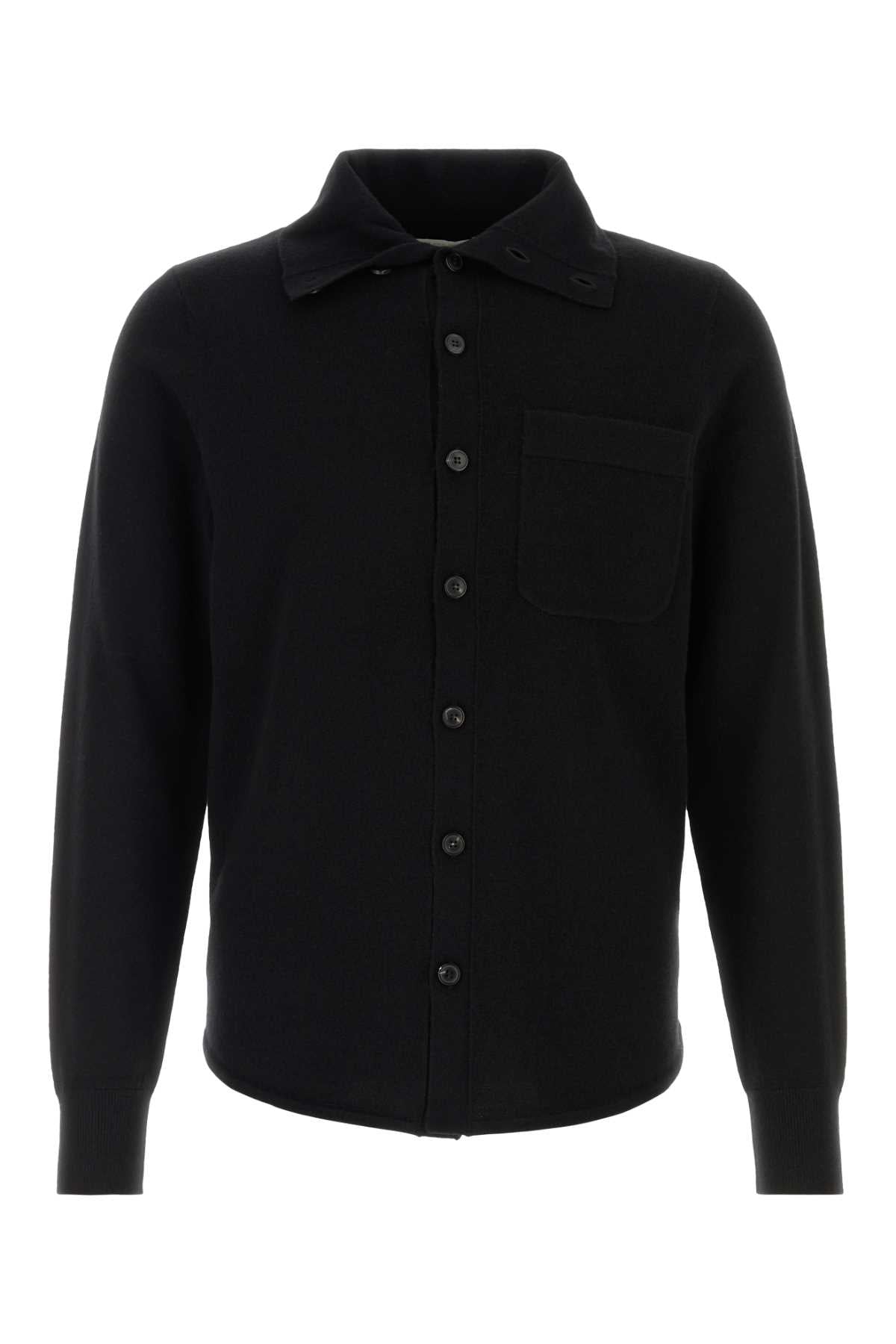 Dries Van Noten Men Black Cashmere Monaco Cardigan DRIES VAN NOTEN