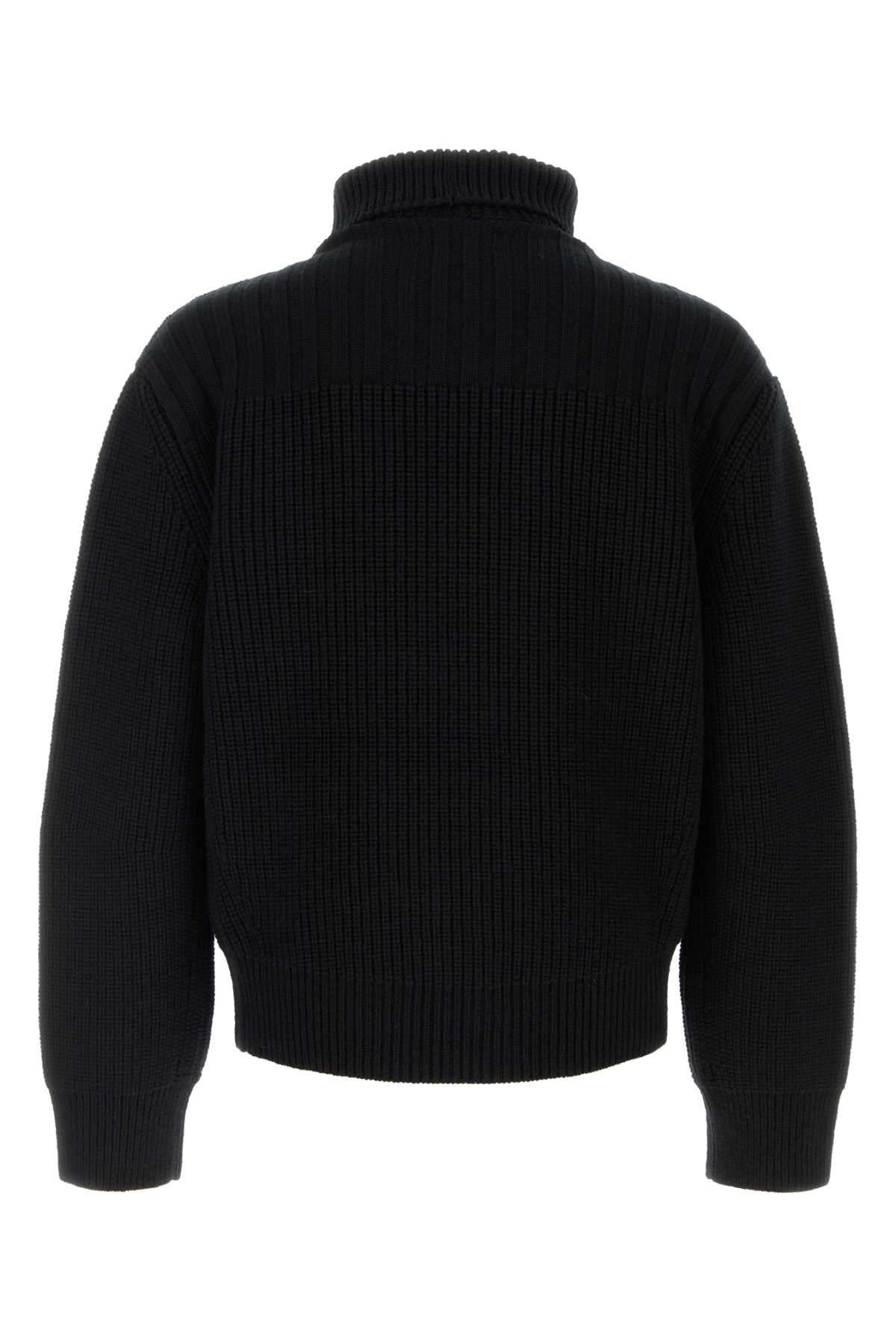 Dries Van Noten Men Black Wool Marino Cardigan DRIES VAN NOTEN