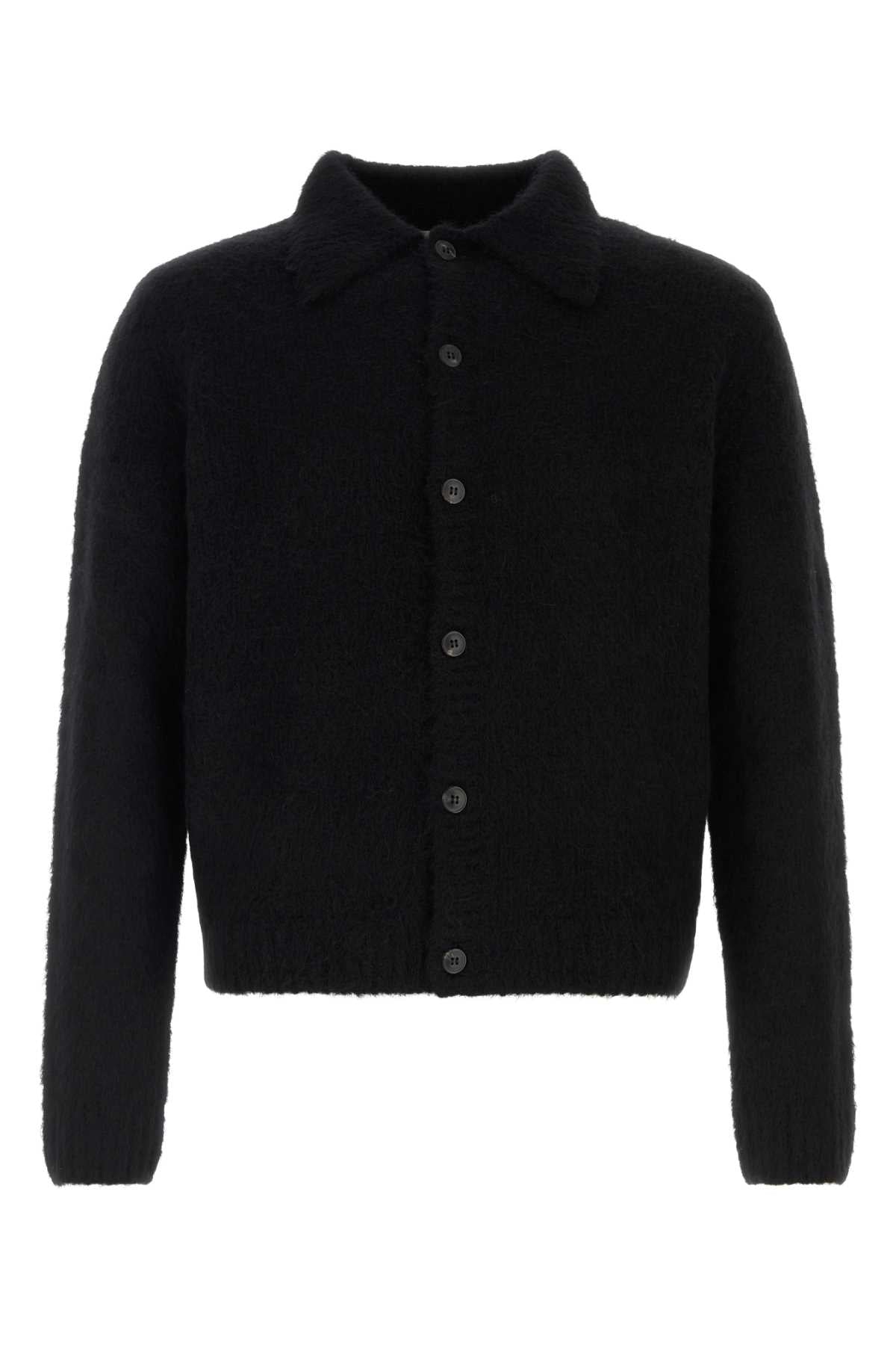 Dries Van Noten Men Black Alpaca Blend Moro Cardigan DRIES VAN NOTEN