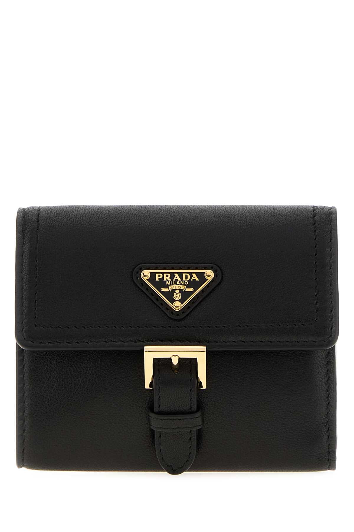 Prada Women Black Nappa Leather Wallet PRADA
