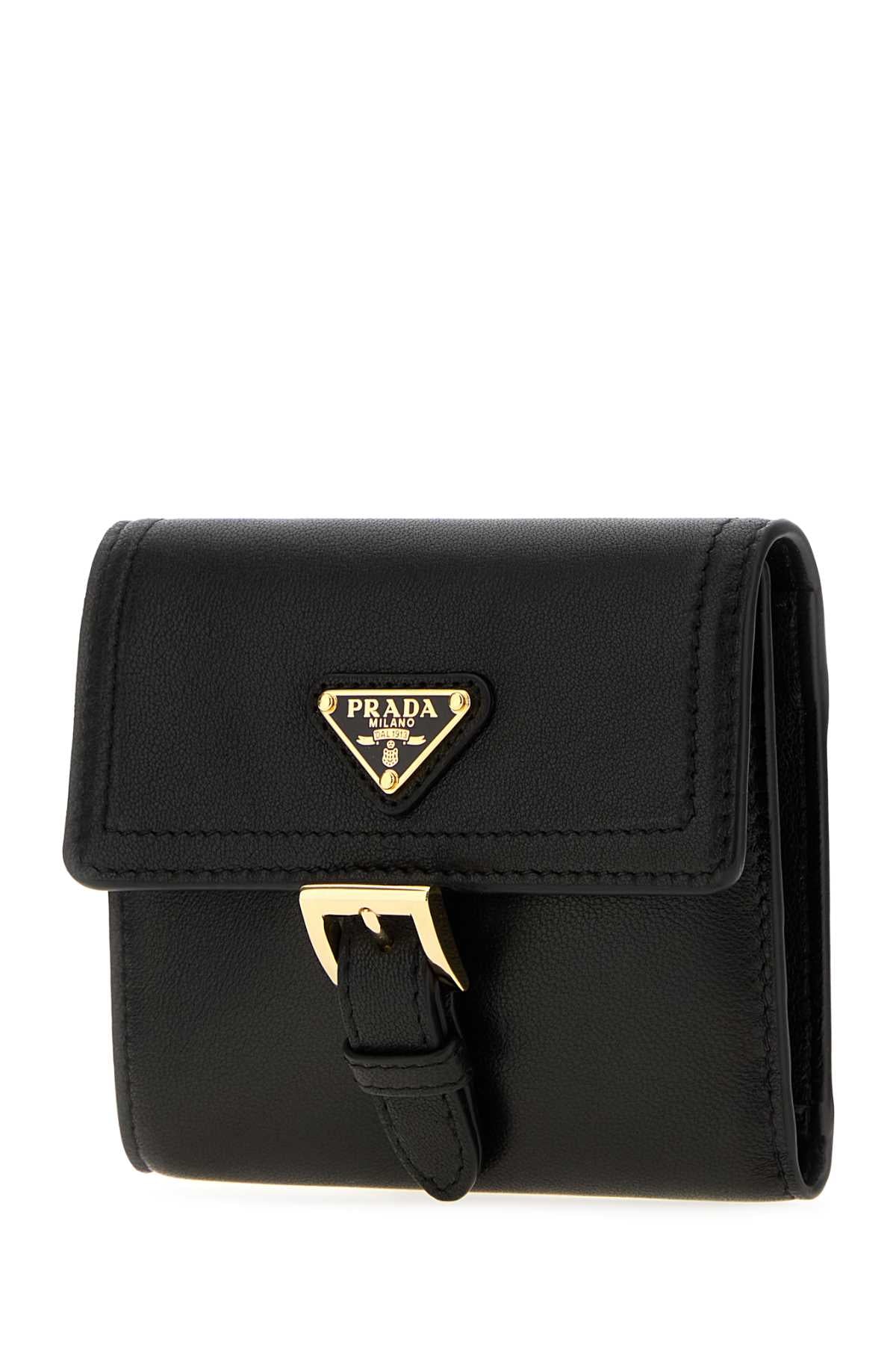 Prada Women Black Nappa Leather Wallet PRADA