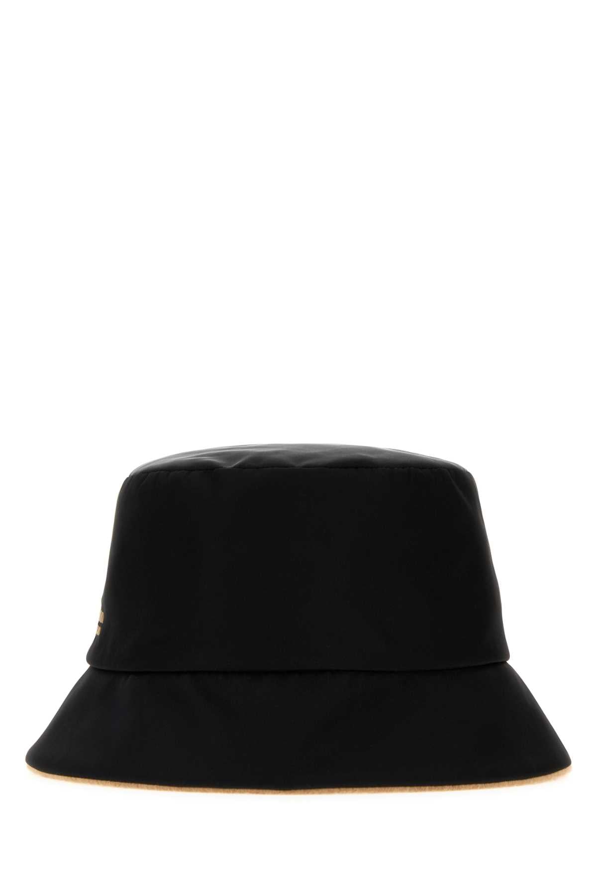 Prada Women Black Re-Nylon Reversible Bucket Hat PRADA