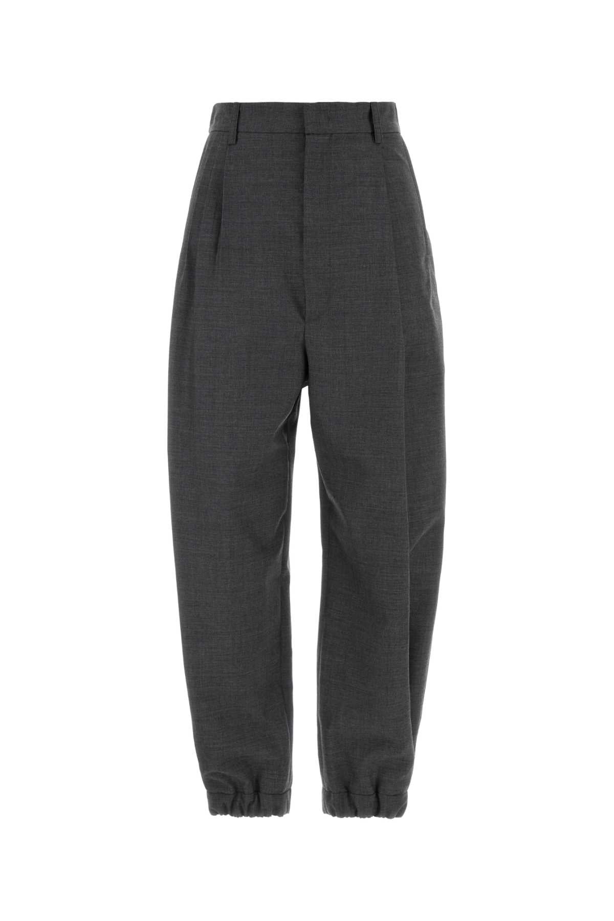 Moschino Women Grey Wool Pant MOSCHINO