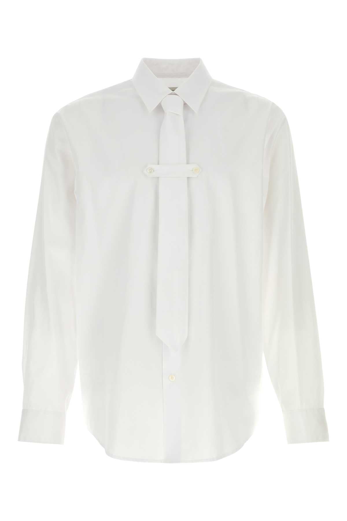 Dries Van Noten Men White Poplin Shirt DRIES VAN NOTEN