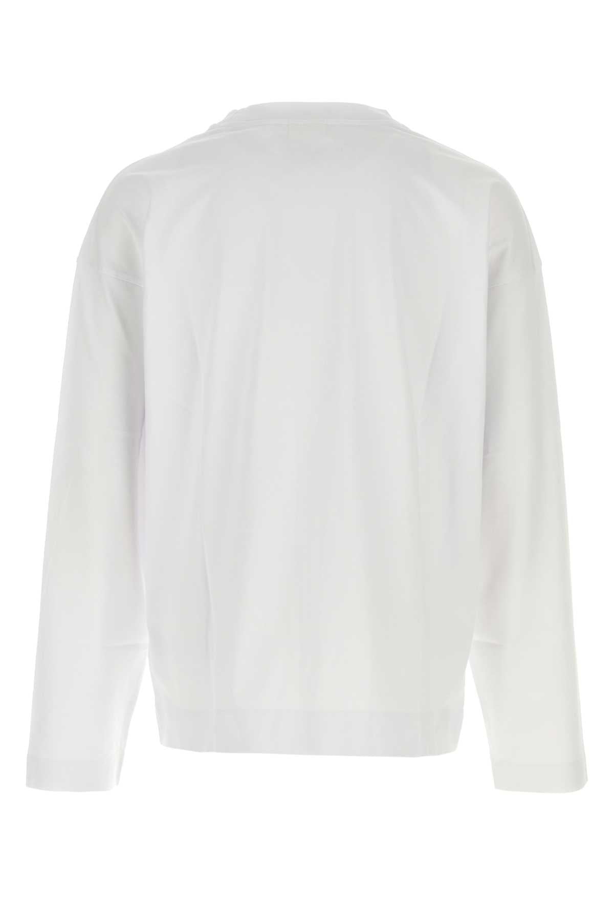 Dries Van Noten Men White Cotton Oversize Hegland T-Shirt DRIES VAN NOTEN