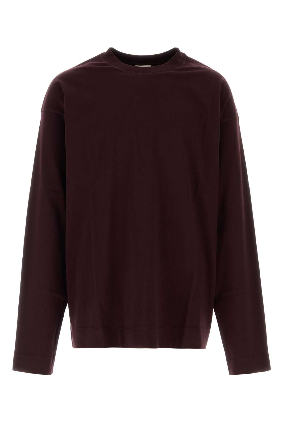 Dries Van Noten Men Grape Cotton Oversize Hegland T-Shirt DRIES VAN NOTEN