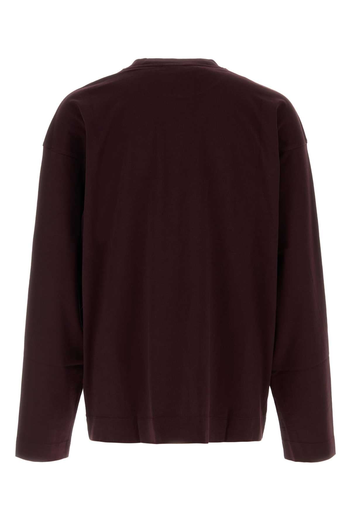 Dries Van Noten Men Grape Cotton Oversize Hegland T-Shirt DRIES VAN NOTEN