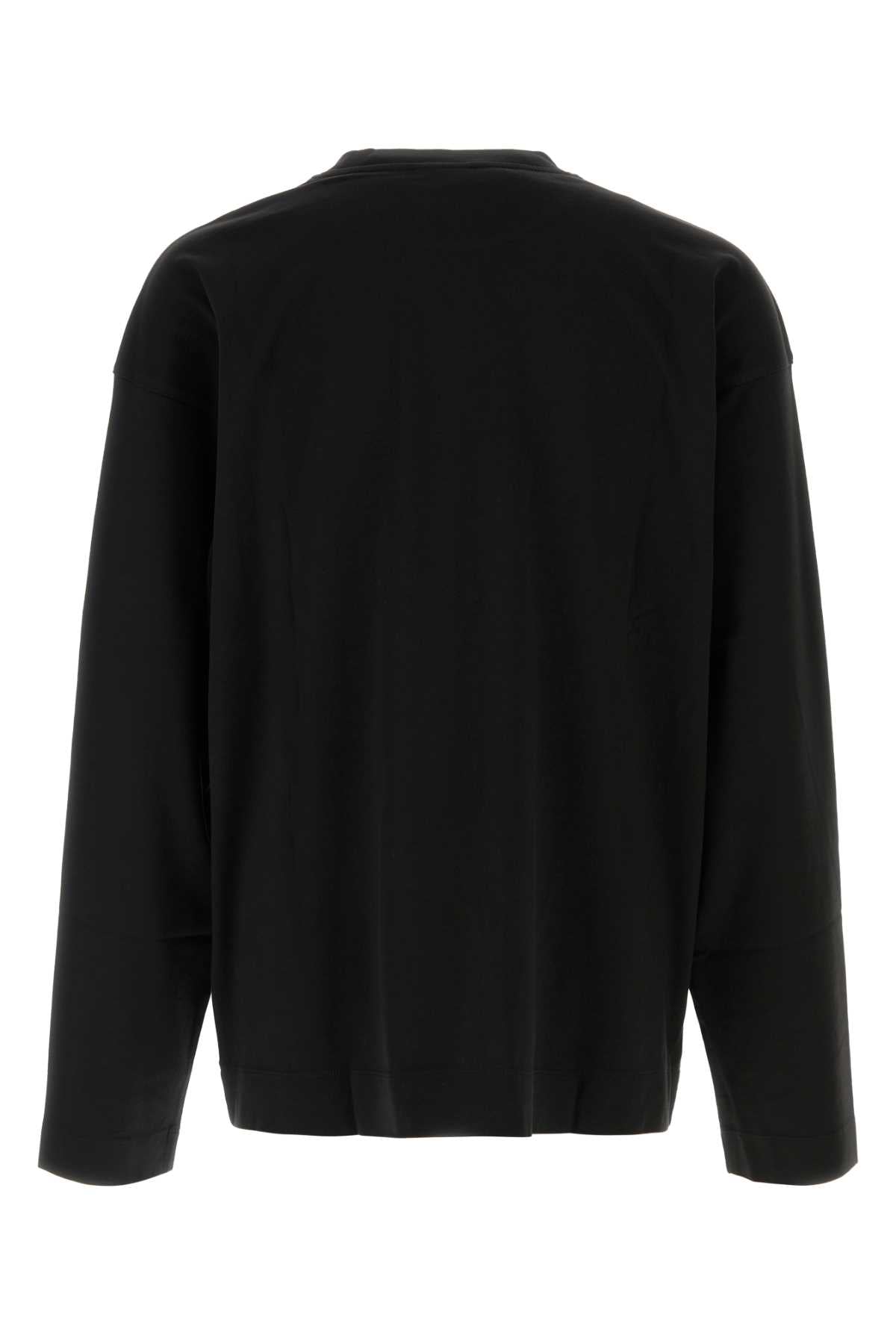 Dries Van Noten Men Black Cotton Oversize Hegland T-Shirt DRIES VAN NOTEN