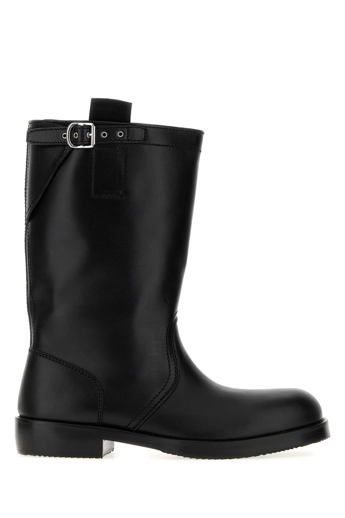 Dries Van Noten Men Black Leather Boots DRIES VAN NOTEN