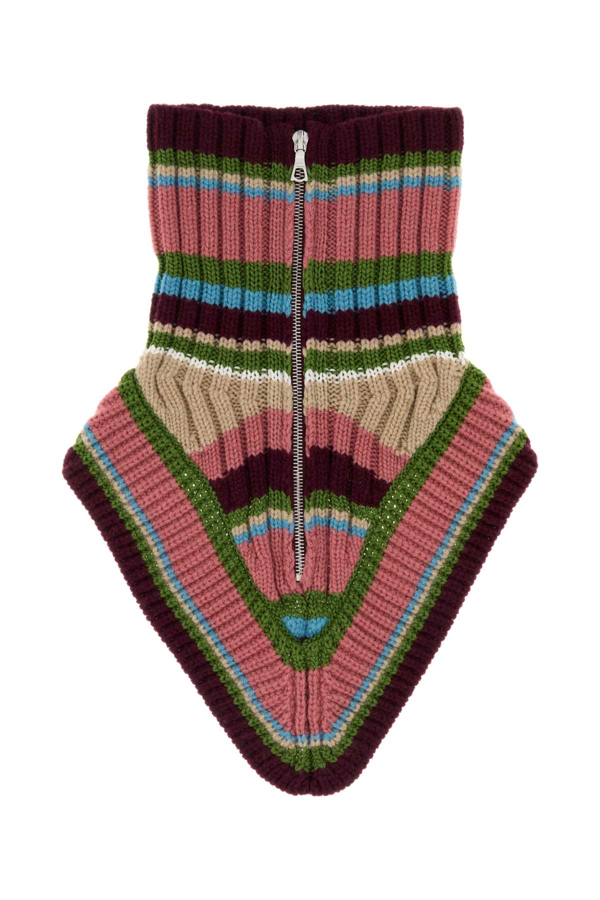 Dries Van Noten Men Embroidered Wool Morriso Neckwarmer DRIES VAN NOTEN