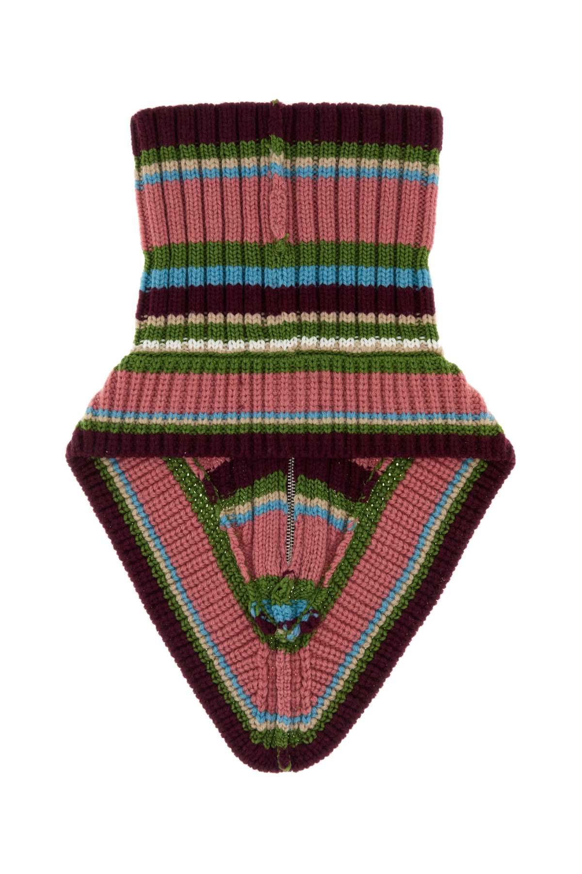 Dries Van Noten Men Embroidered Wool Morriso Neckwarmer DRIES VAN NOTEN