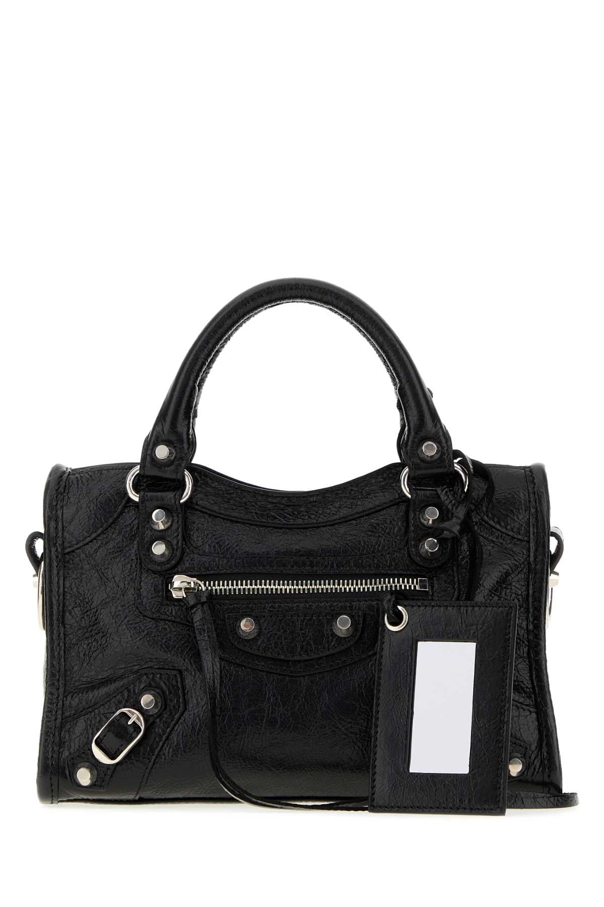 Balenciaga Women Black Leather Mini Le City Handbag BALENCIAGA