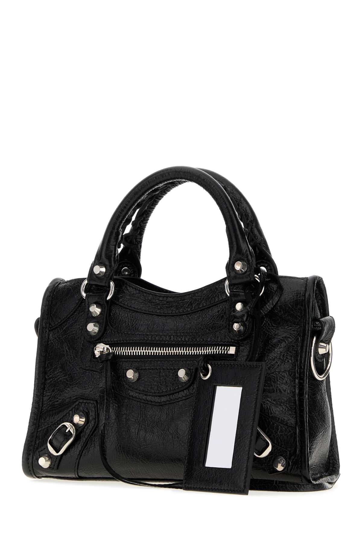 Balenciaga Women Black Leather Mini Le City Handbag BALENCIAGA