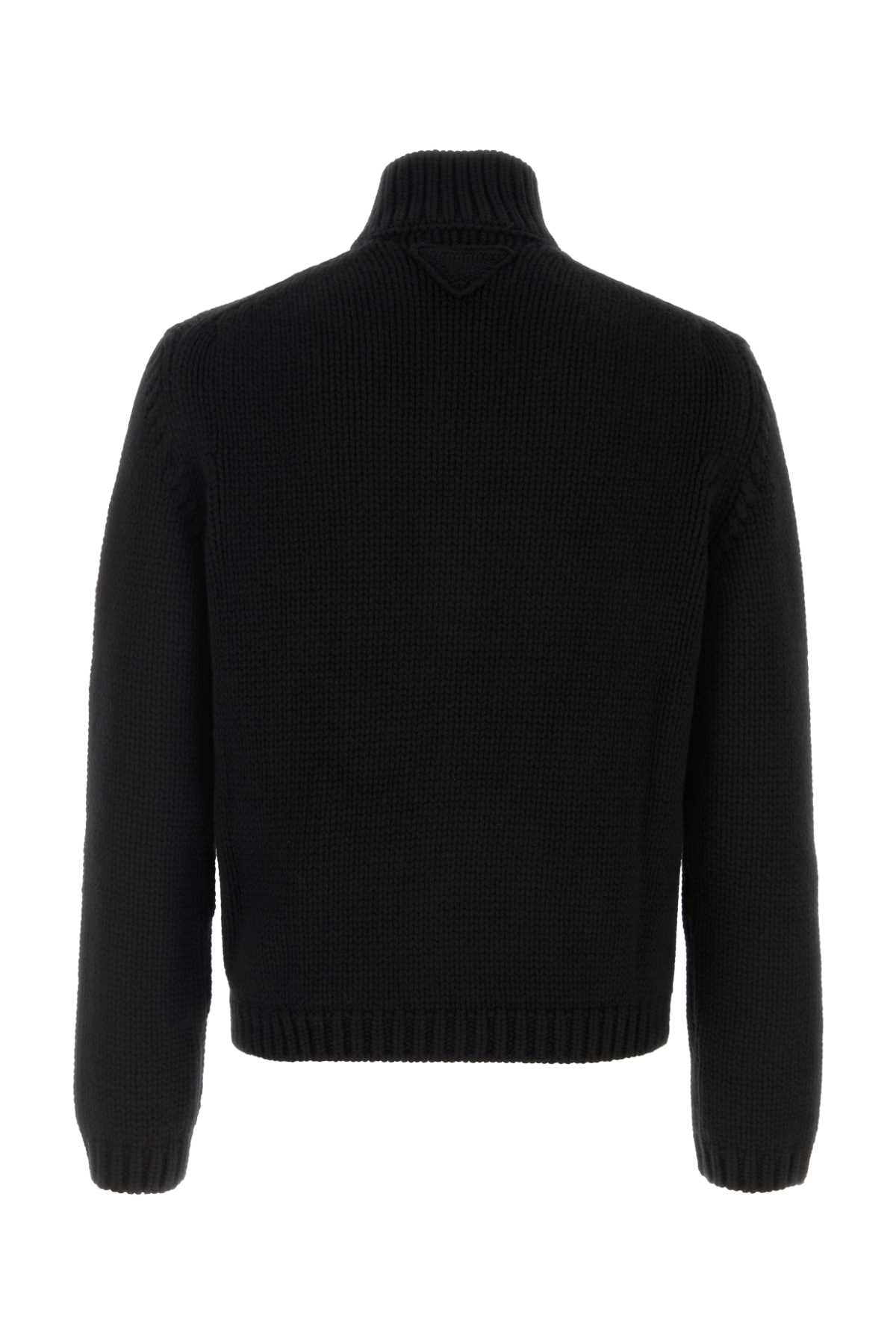 Prada Men Black Cashmere Cardigan PRADA