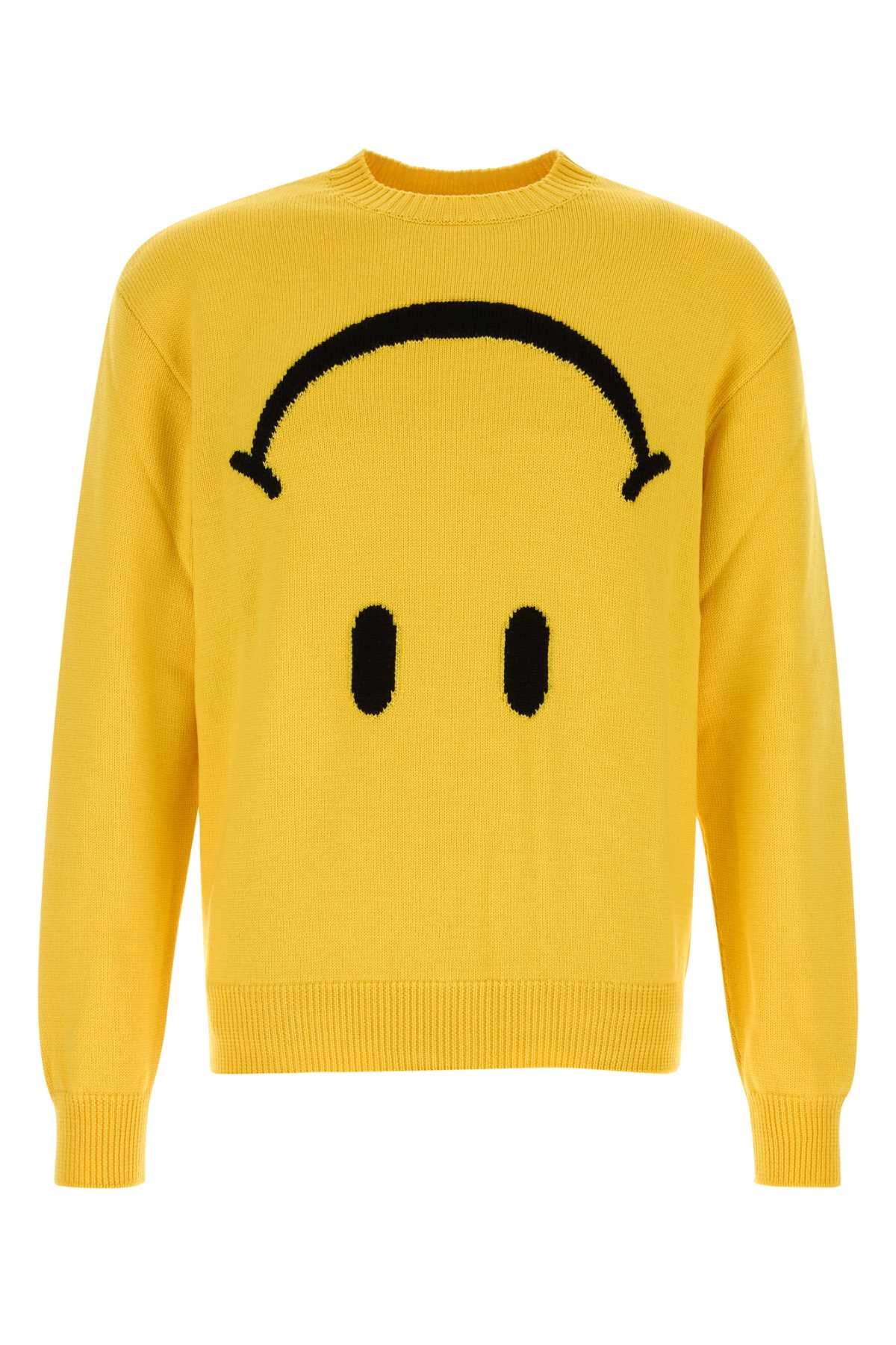 Moschino Men Yellow Wool Sweater MOSCHINO