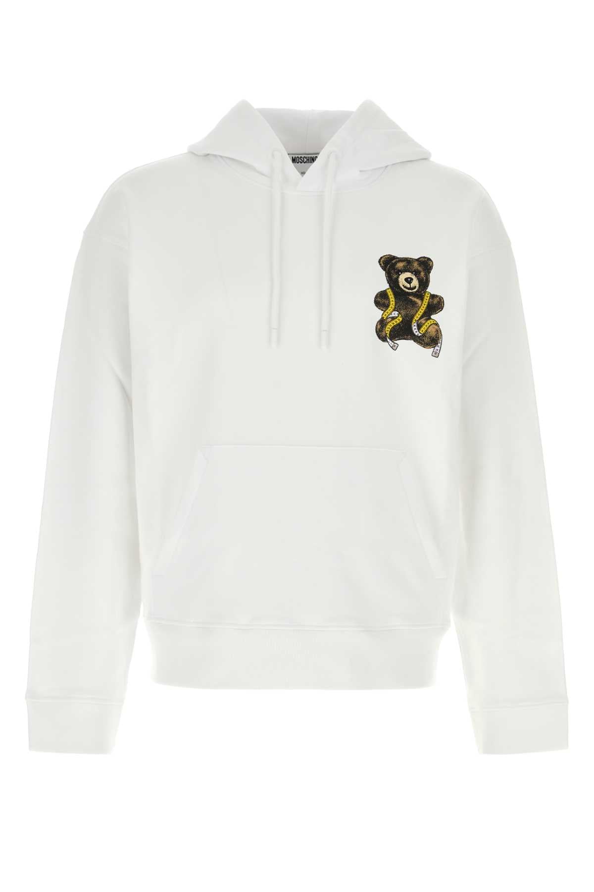 Moschino Men White Cotton Sweatshirt MOSCHINO