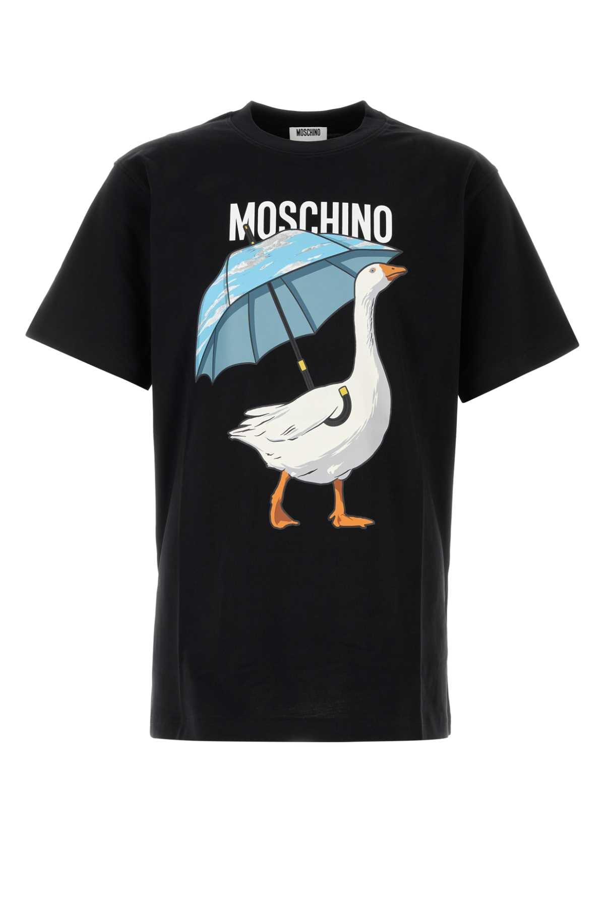 Moschino Men Black Cotton T-Shirt MOSCHINO