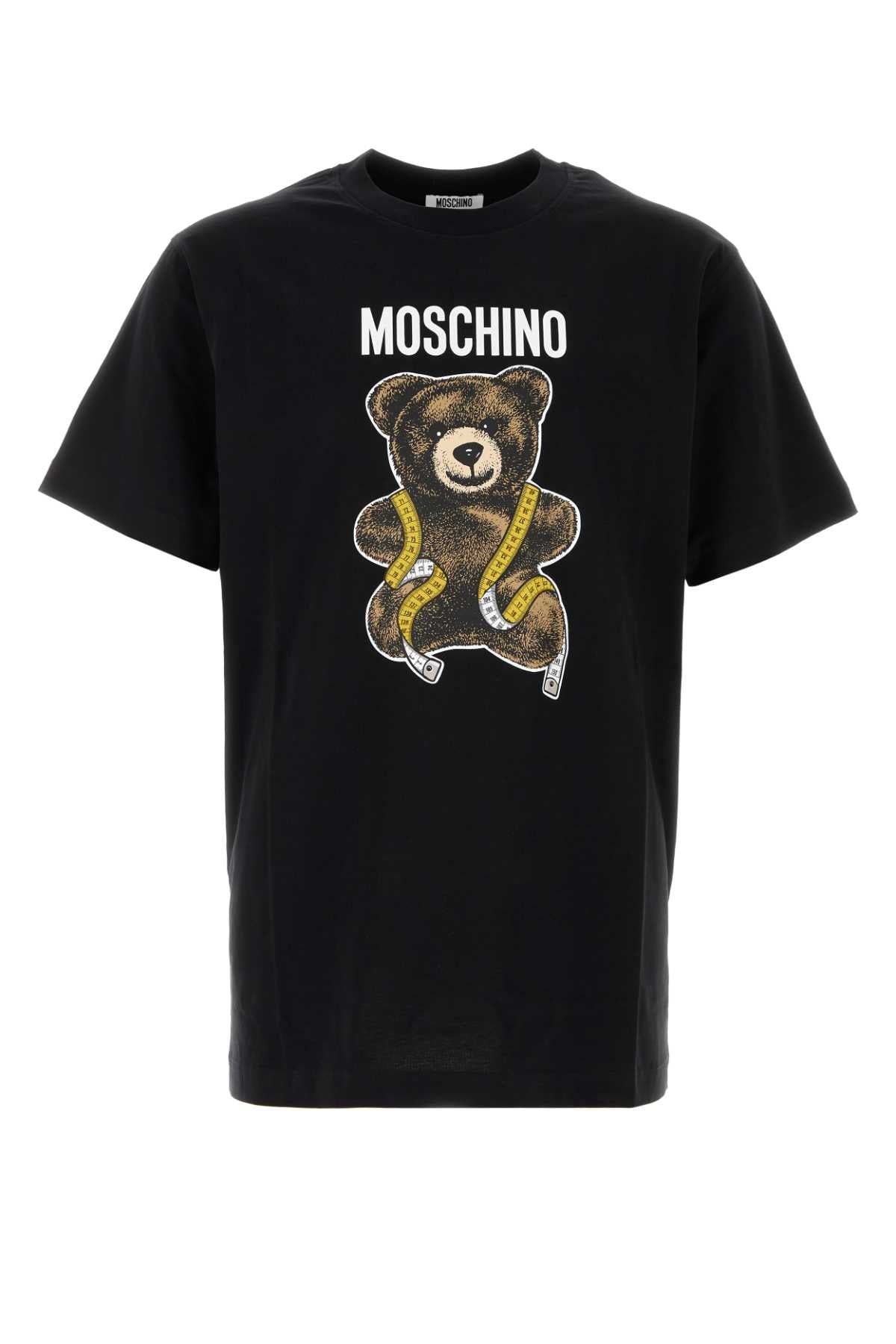 Moschino Men Black Cotton T-Shirt MOSCHINO