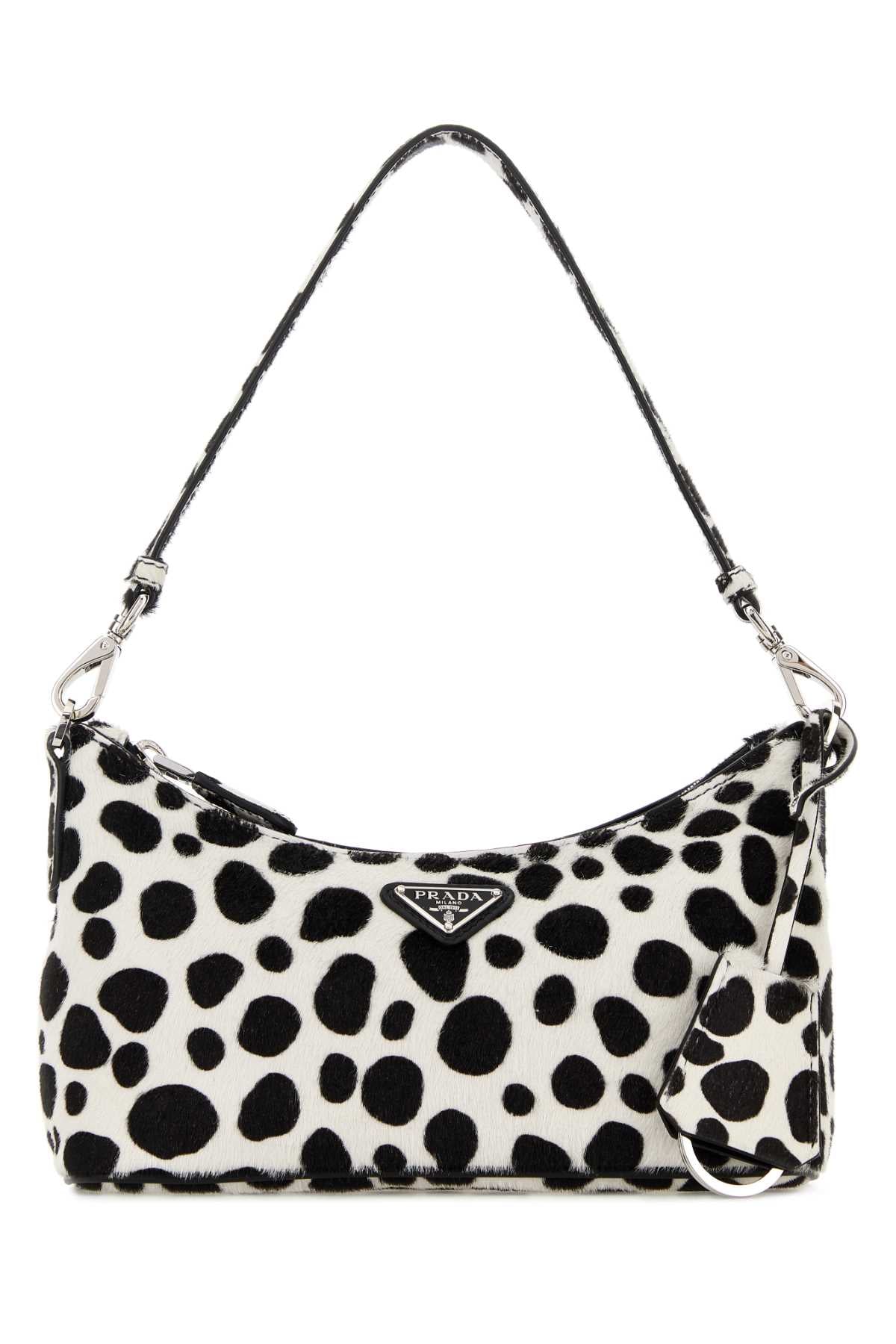 Prada Women Printed Calf Hair Handbag PRADA