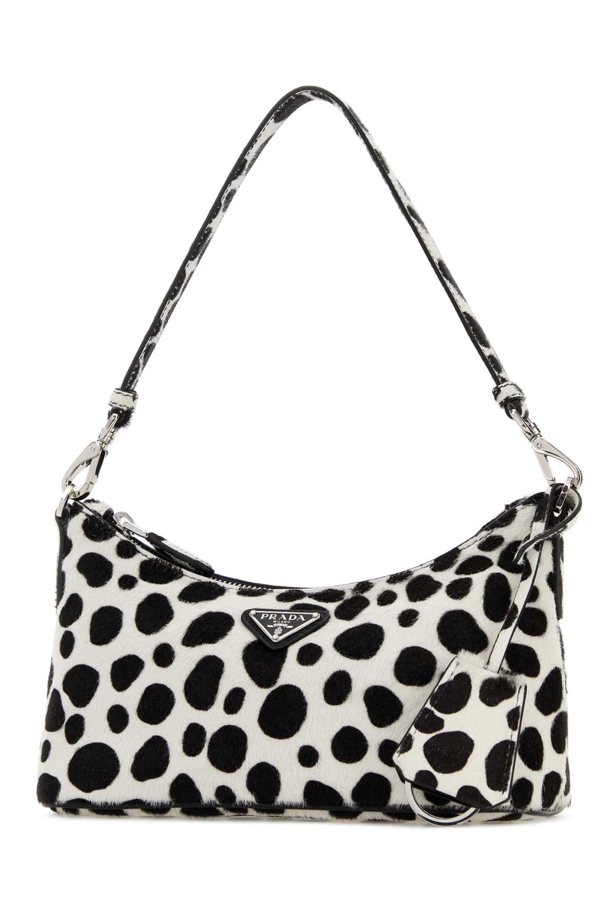 Prada Women Printed Calf Hair Handbag PRADA