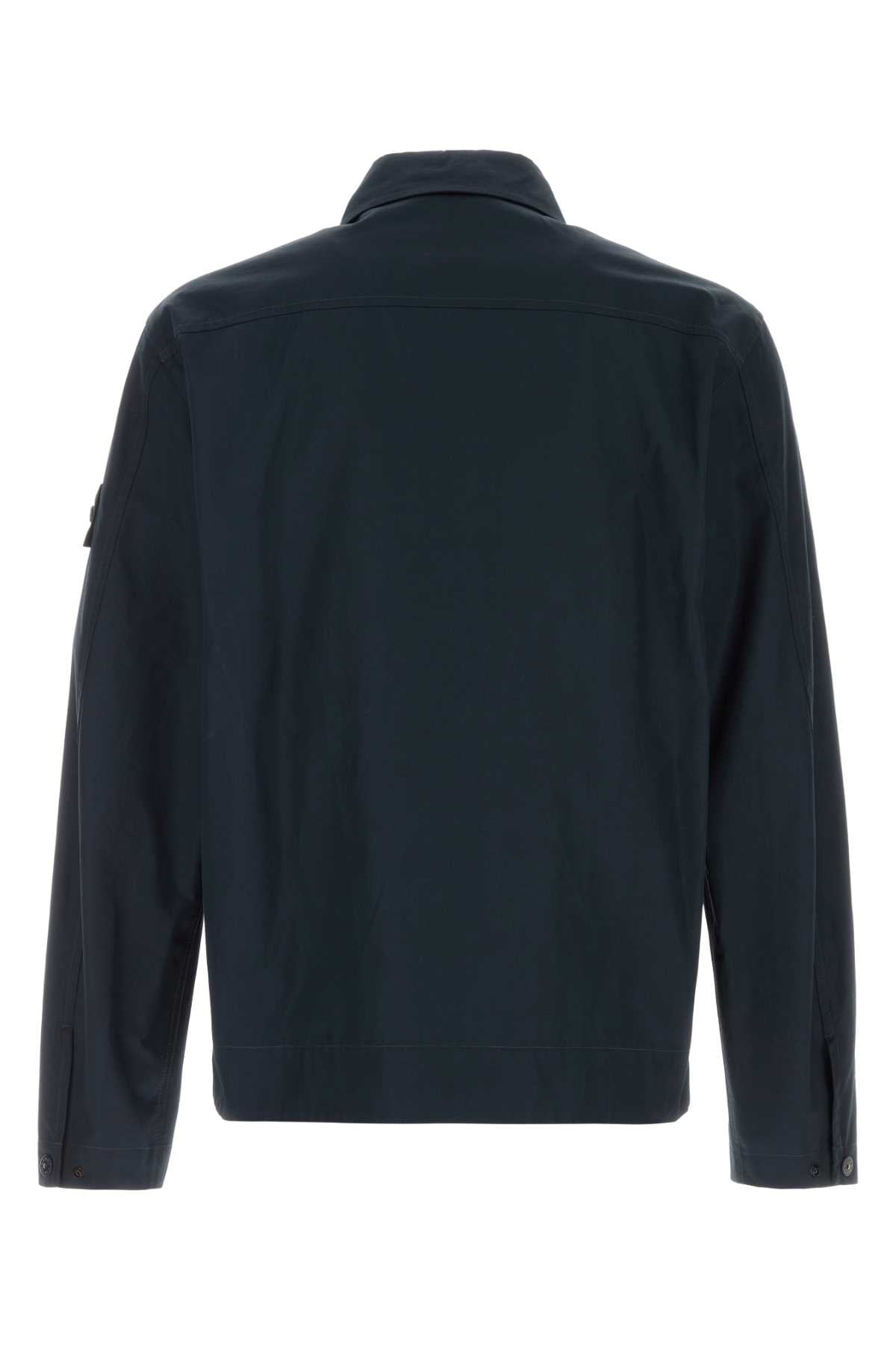 Stone Island Men Midnight Blue Canvas Jacket STONE ISLAND