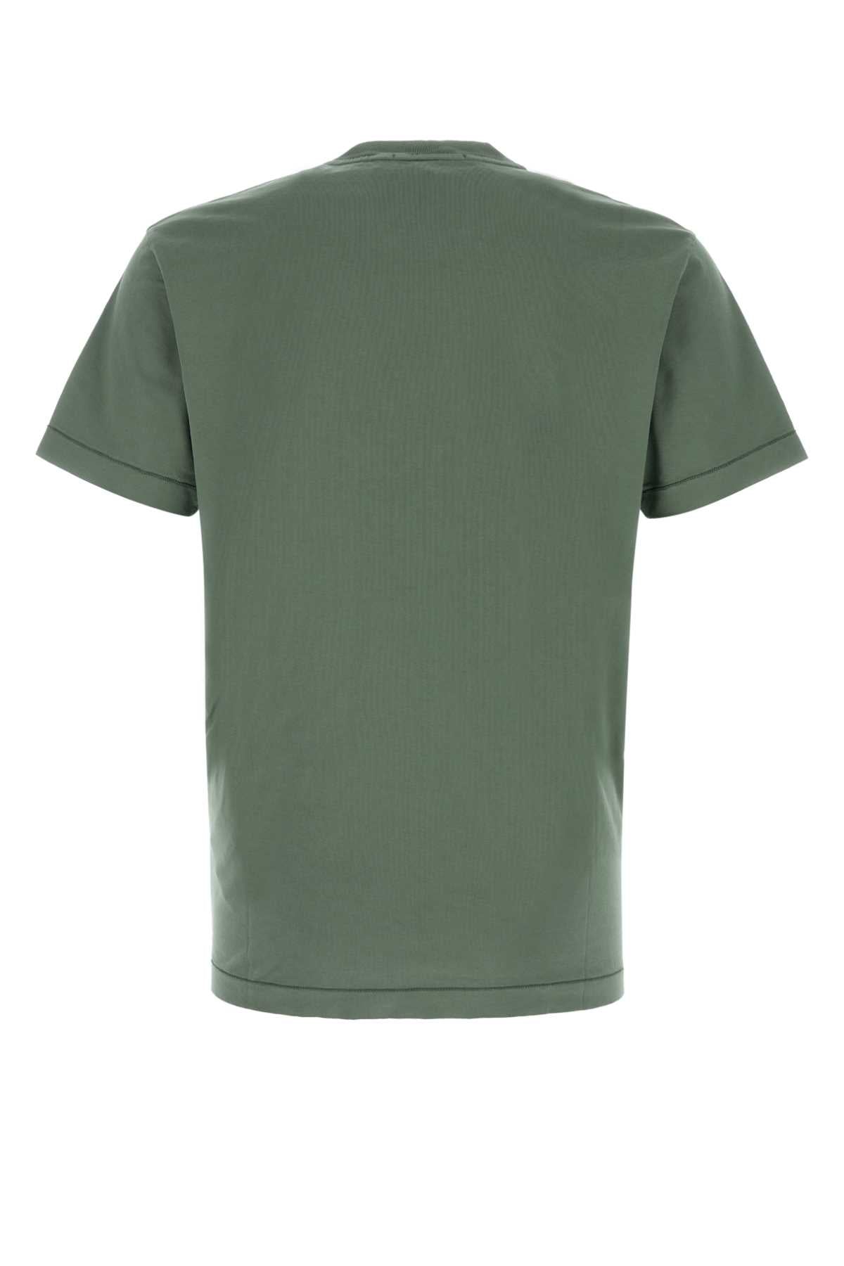 Stone Island Men Green Cotton T-Shirt STONE ISLAND
