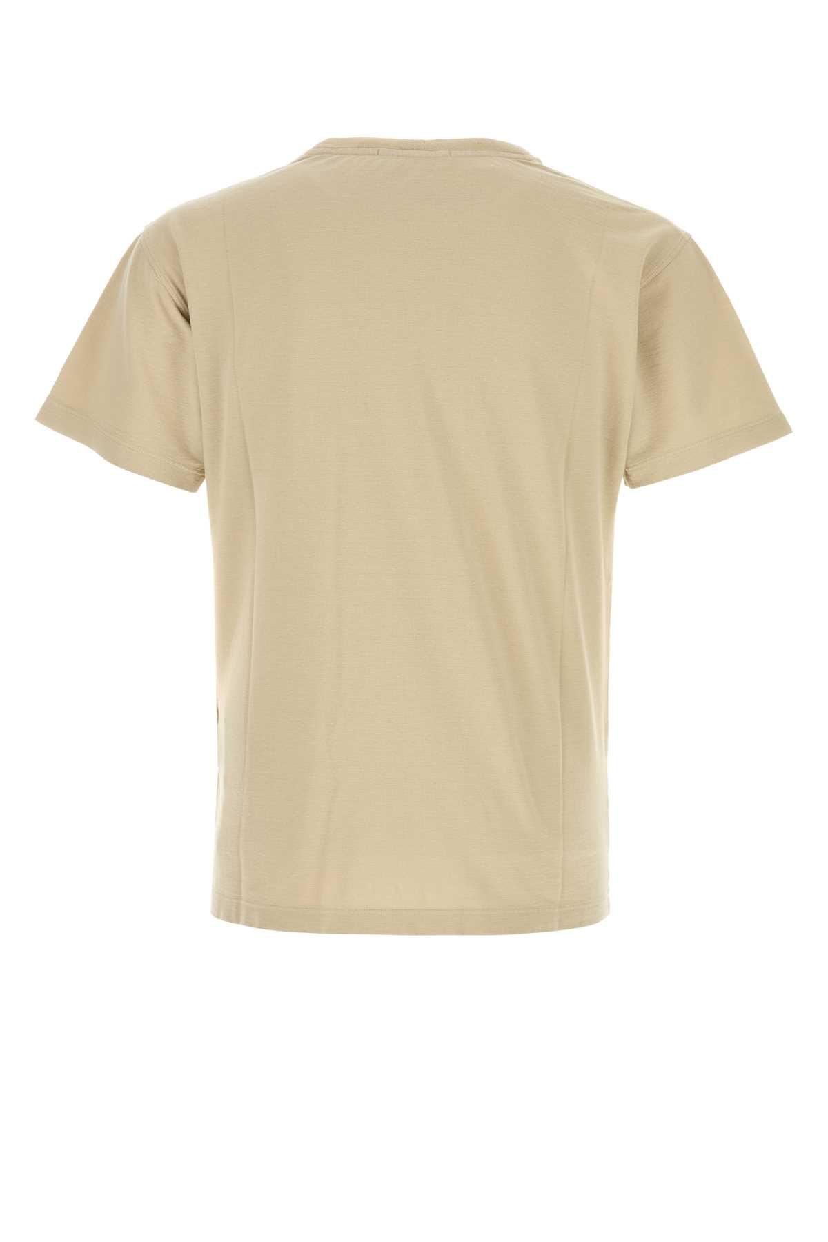 Stone Island Men Beige Cotton T-Shirt STONE ISLAND