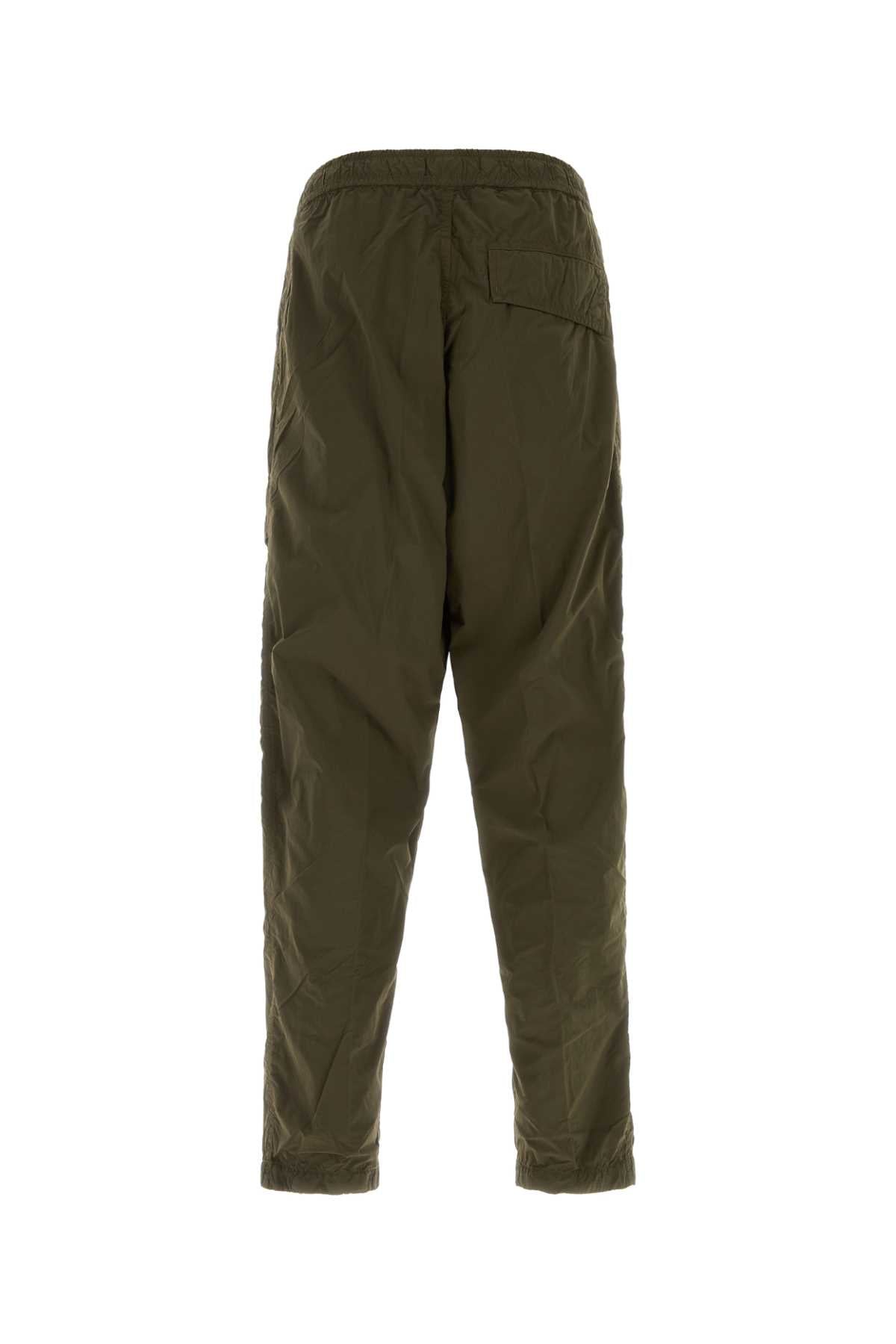 Stone Island Men Olive Green Nylon Cargo Pant STONE ISLAND