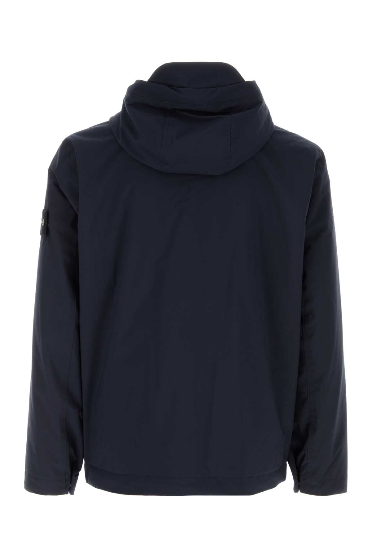 Stone Island Men Midnight Blue Stretch Polyester Jacket STONE ISLAND