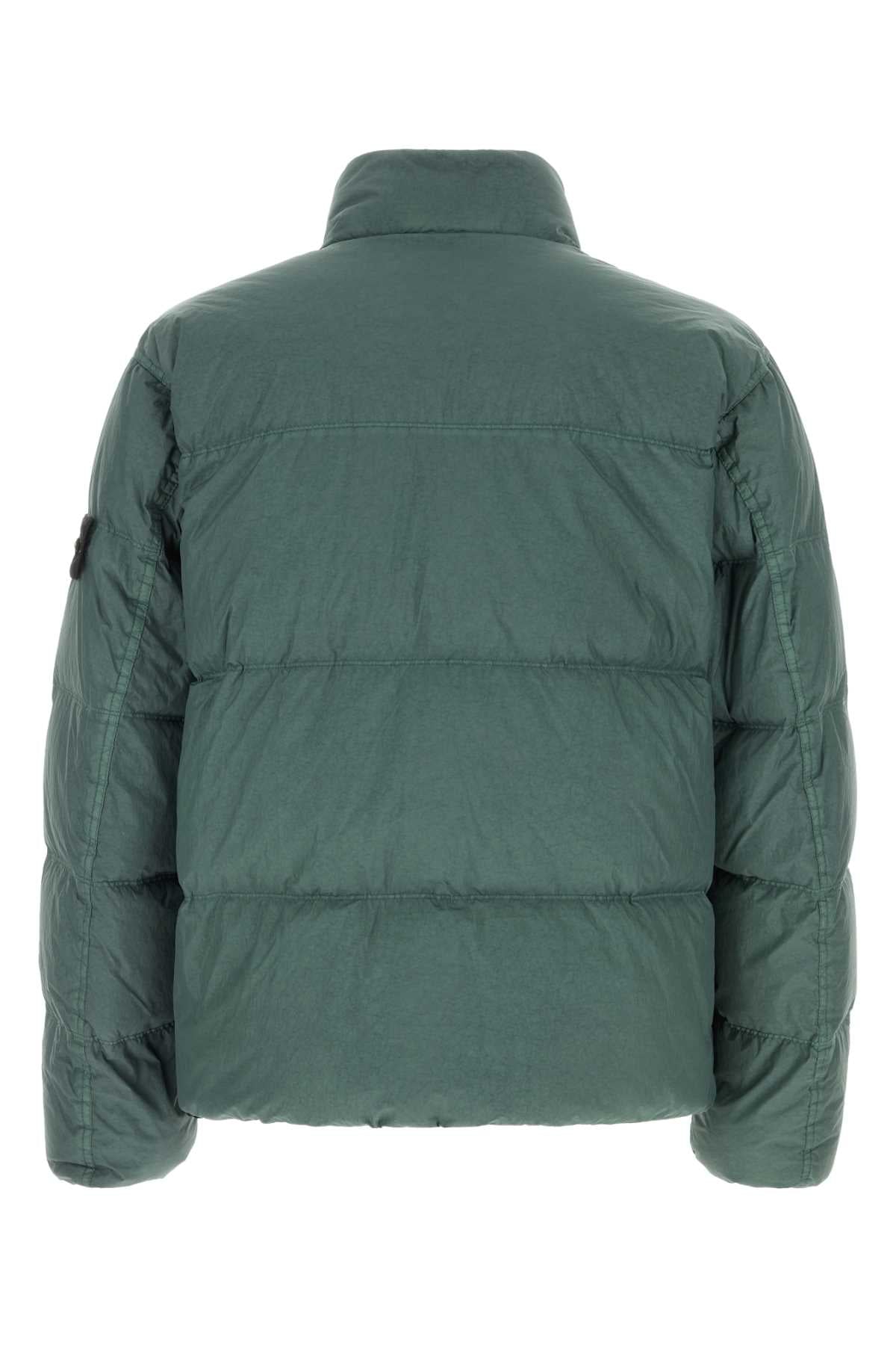 Stone Island Men Green Nylon Down Jacket STONE ISLAND