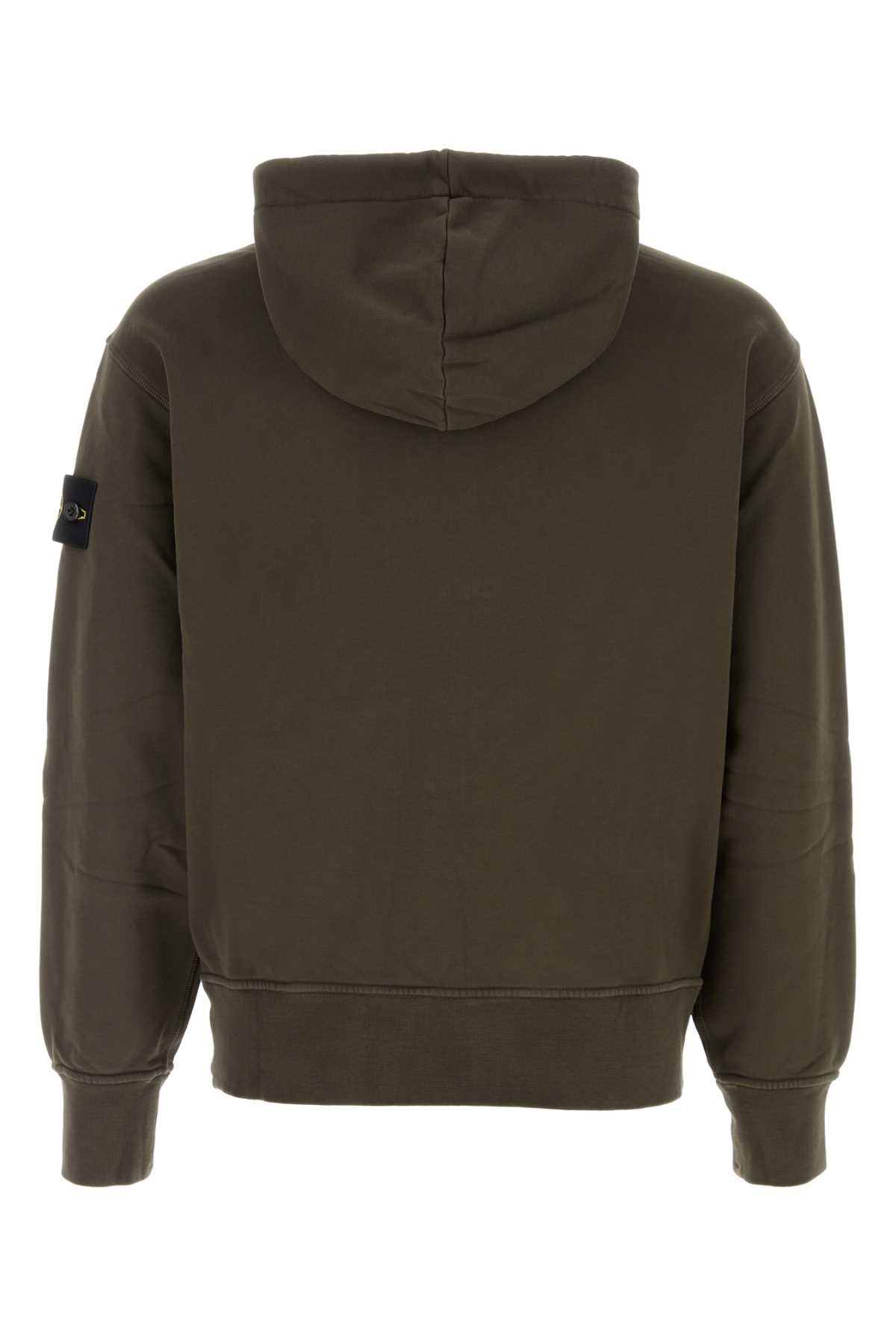 Stone Island Men Brown Cotton Sweatshirt STONE ISLAND