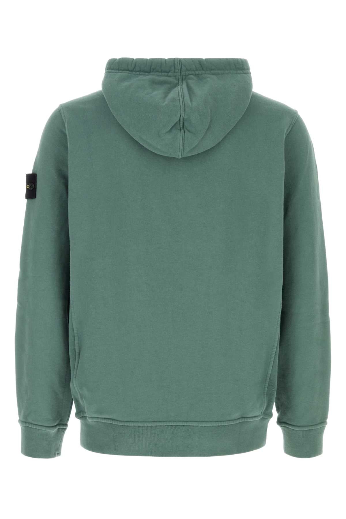 Stone Island Men Green Cotton Sweatshirt STONE ISLAND