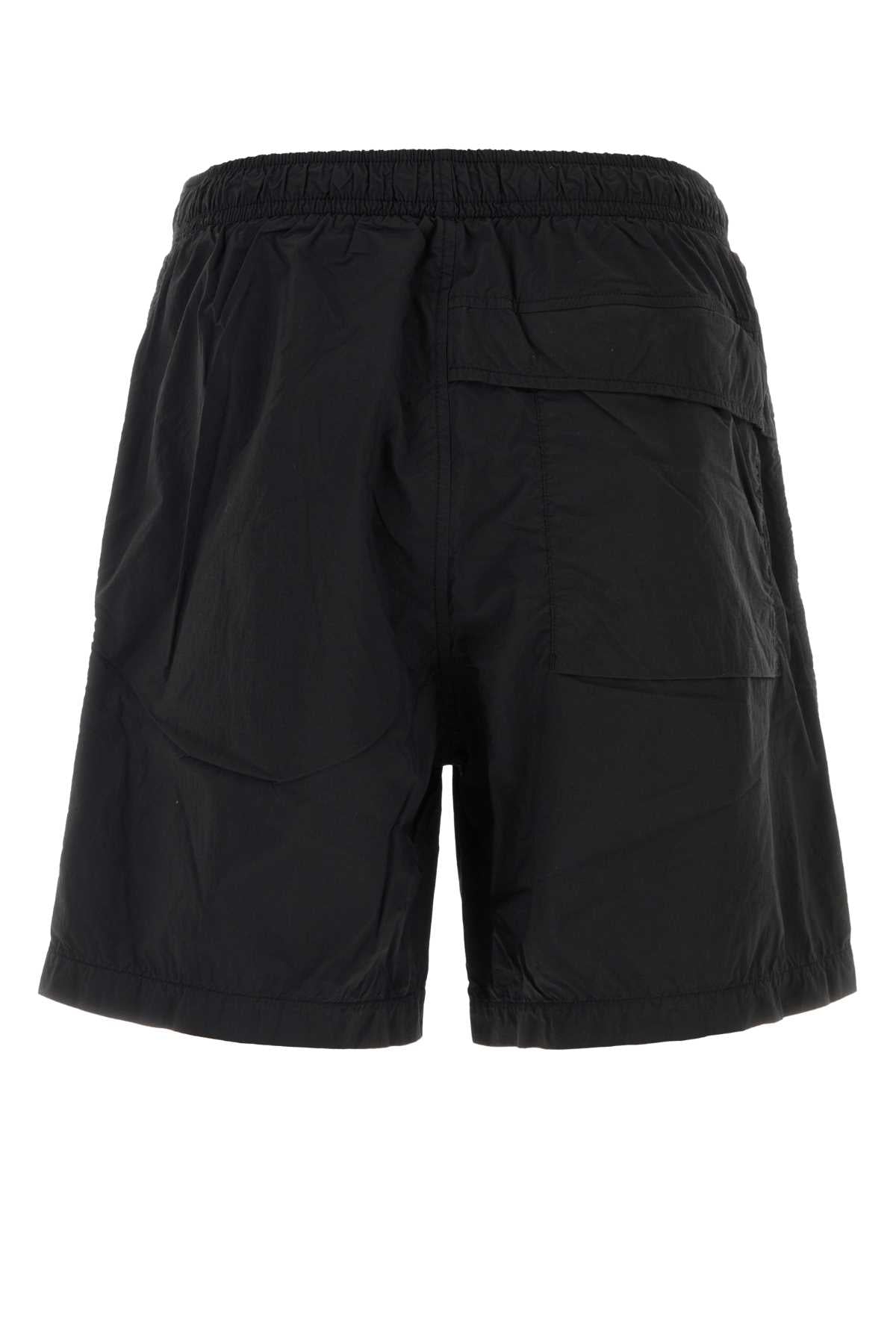 Stone Island Men Black Nylon Bermuda Shorts STONE ISLAND