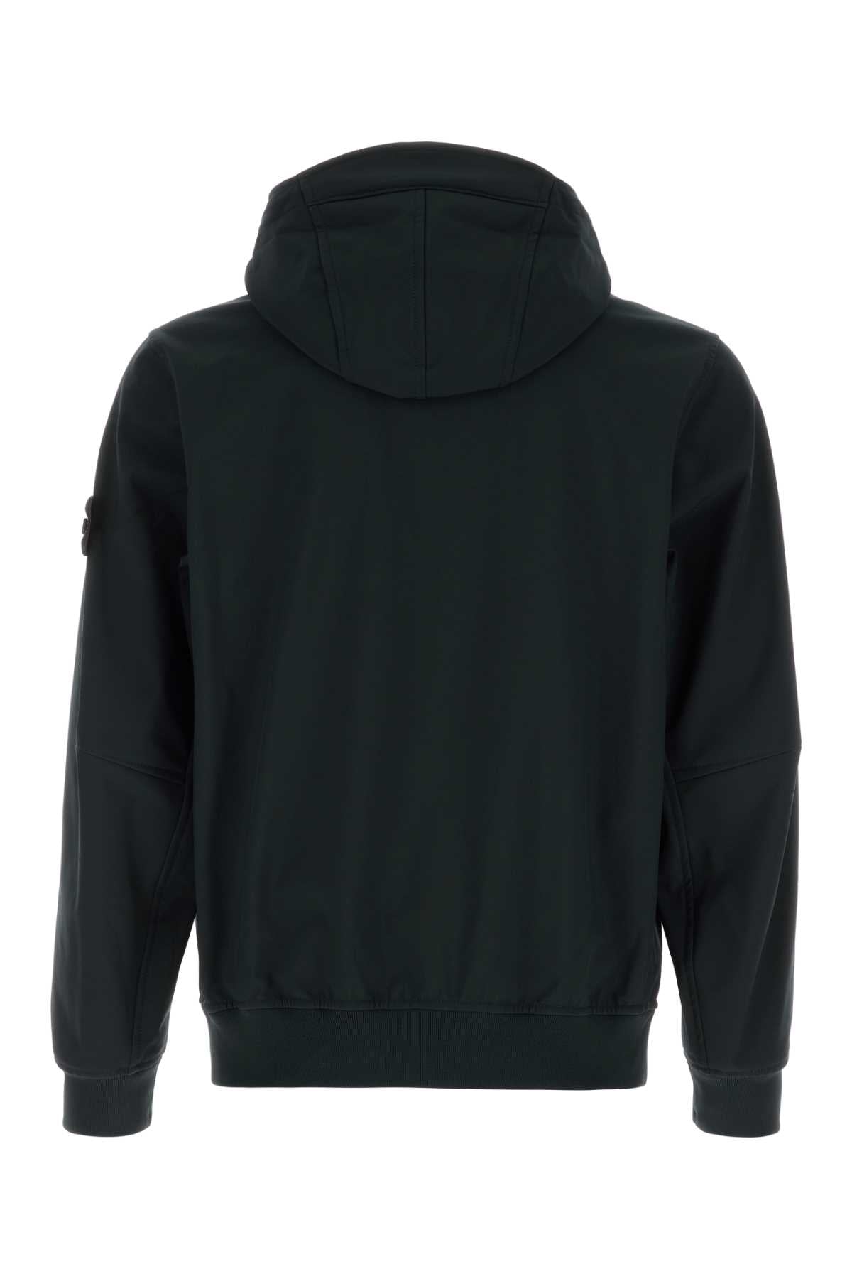 Stone Island Men Black Stretch Polyester Jacket STONE ISLAND