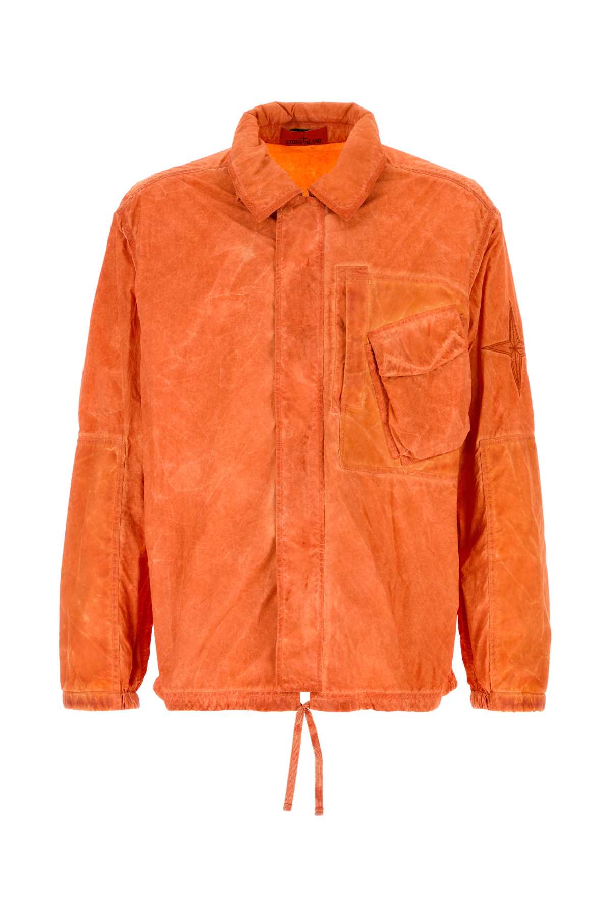 Stone Island Men Orange Nylon Jacket STONE ISLAND