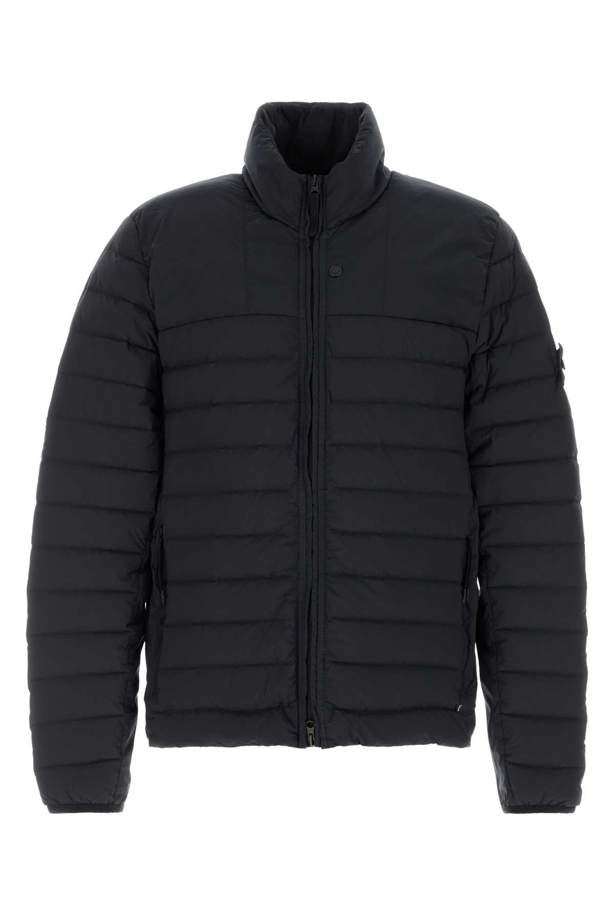 Stone Island Men Midnight Blue Stretch Nylon Jacket STONE ISLAND