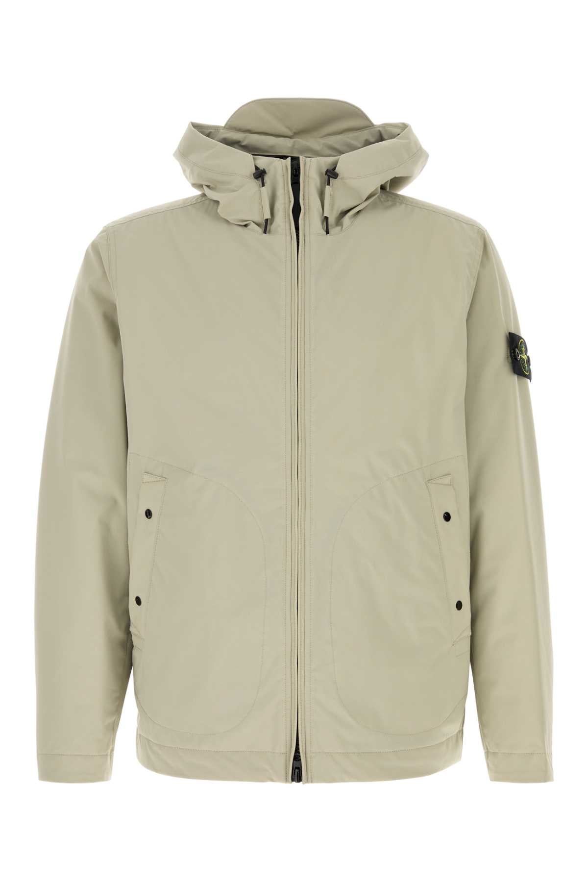 Stone Island Men Sand Stretch Polyester Jacket STONE ISLAND