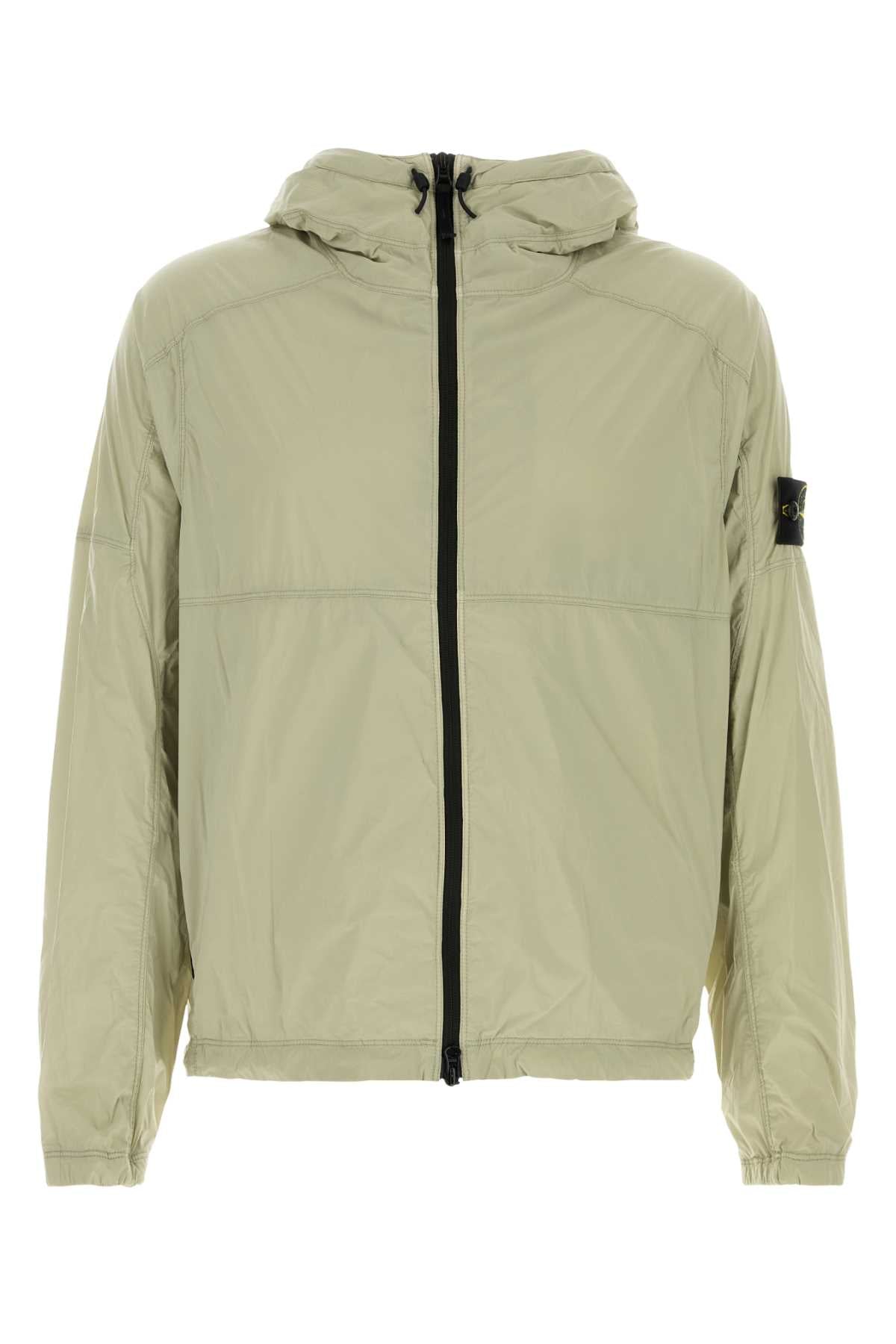 Stone Island Men Sage Green Stretch Nylon Jacket STONE ISLAND