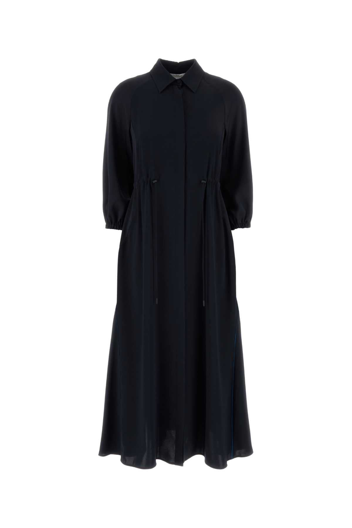 Max Mara Women Midnight Blue Crepe Pelota Dress MAX MARA