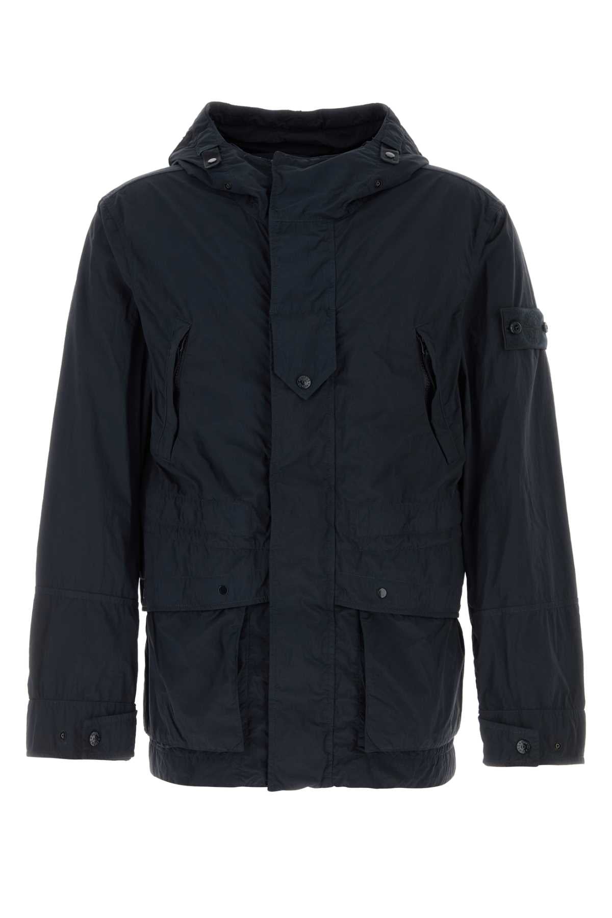 Stone Island Men Midnight Blue Nylon Parka STONE ISLAND