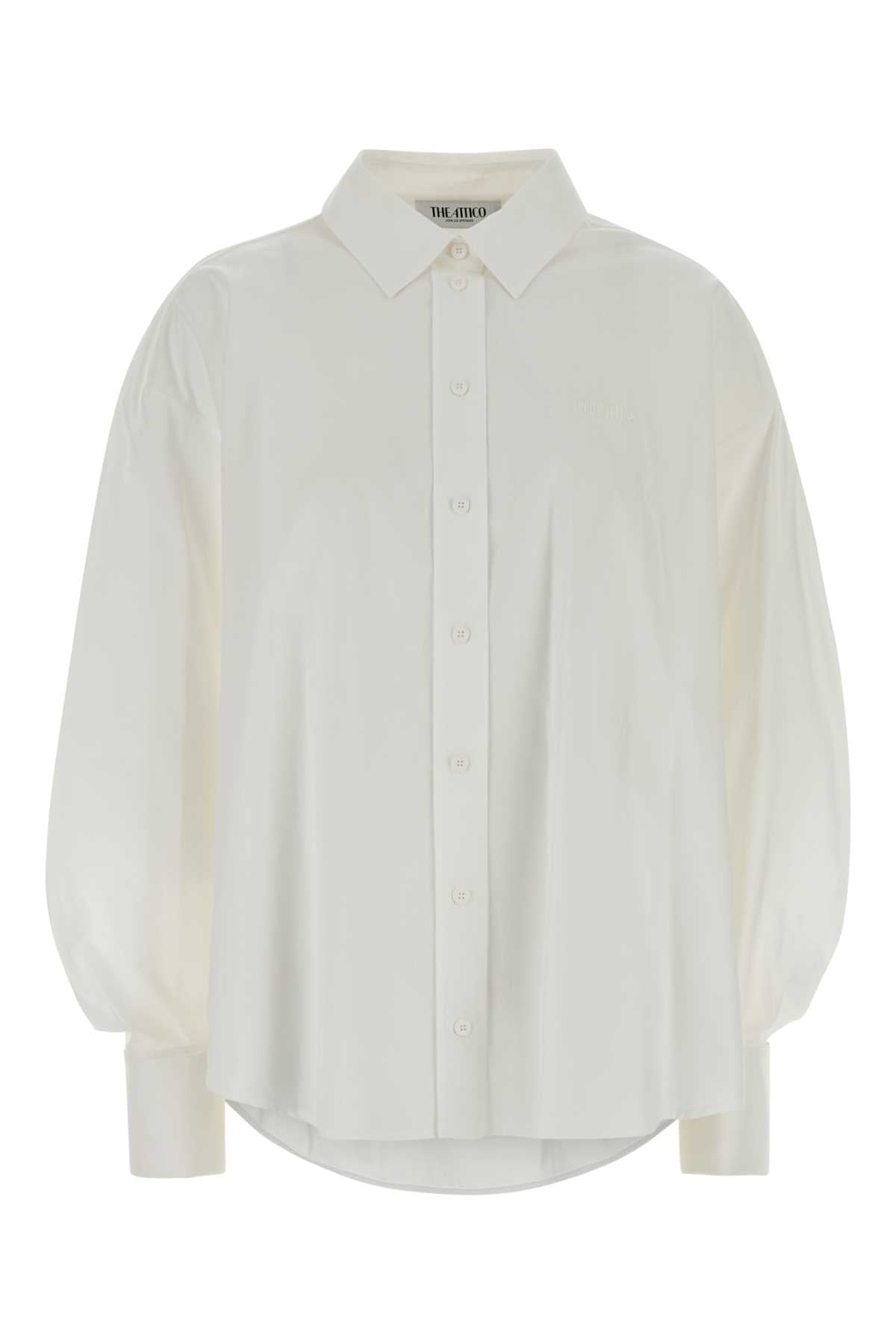 The Attico Women White Cotton Shirt THE ATTICO