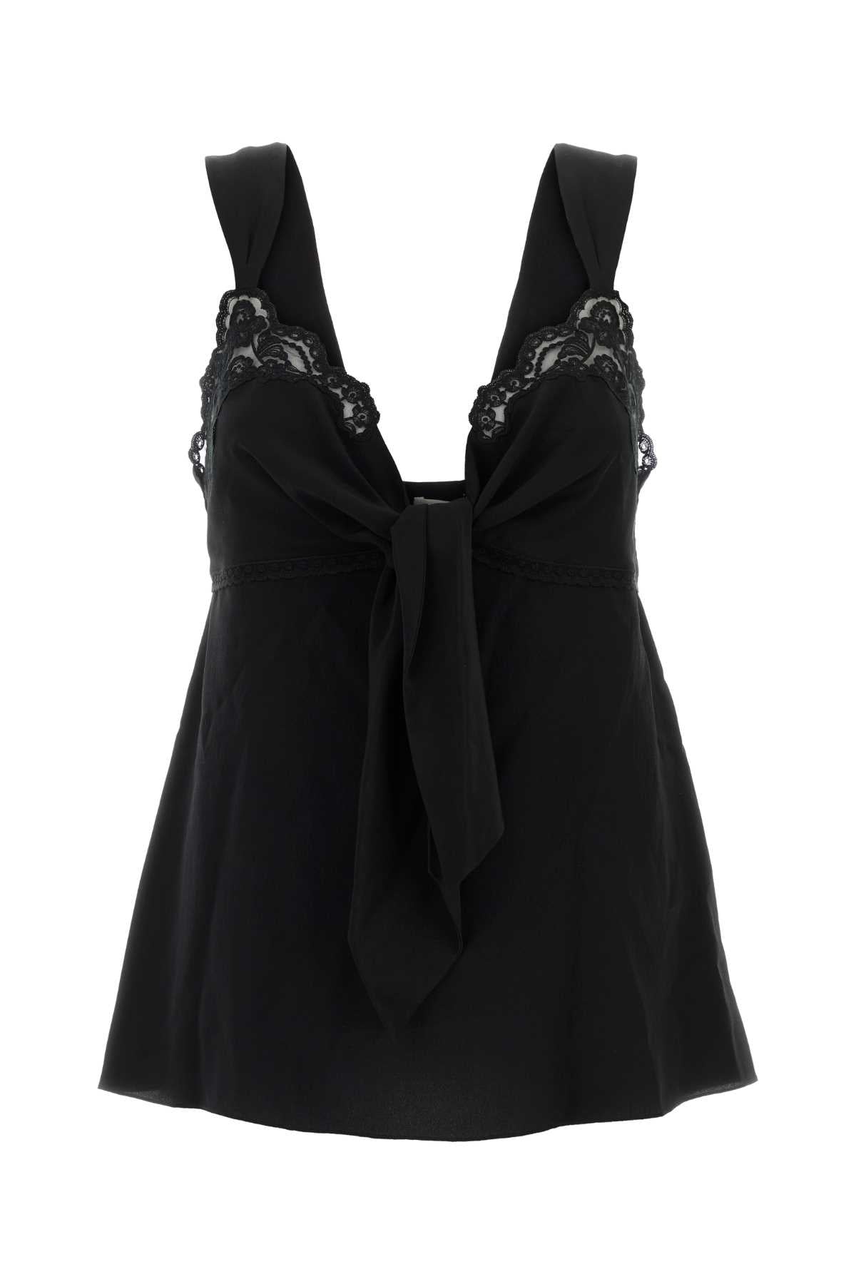 Chloe Women Black Crepe Top CHLOE