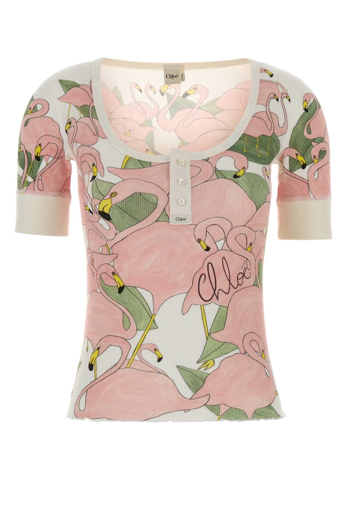 Chloe Women Printed Cotton T-Shirt CHLOE