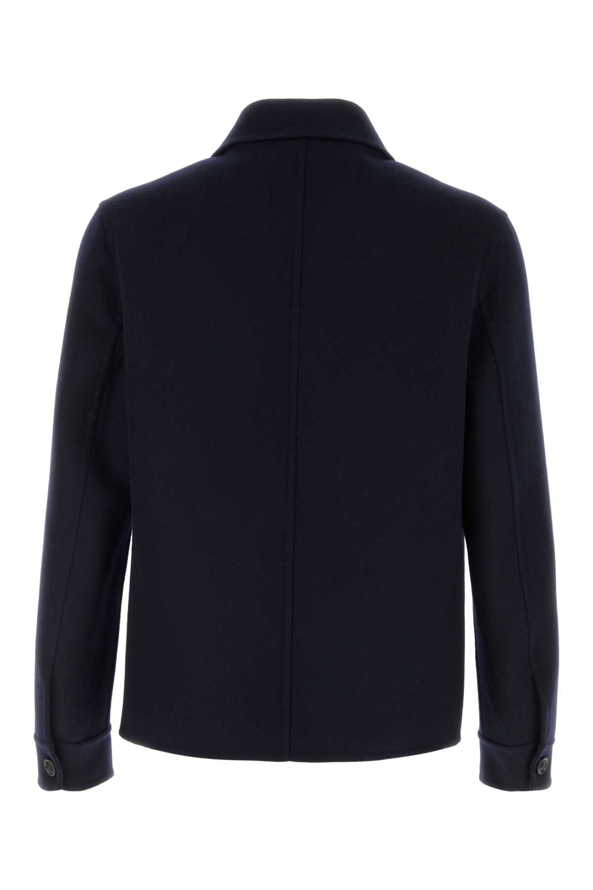 Burberry Men Midnight Blue Flannel Shirt BURBERRY