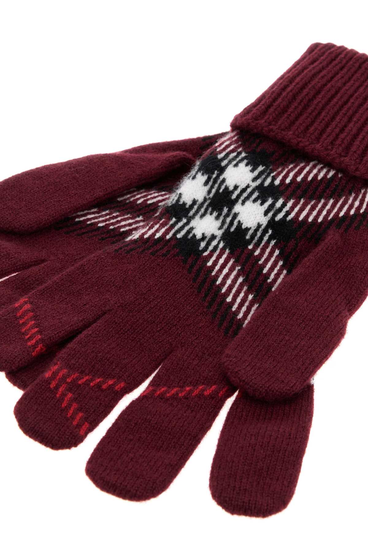 Burberry Women Embroidered Cashmere Blend Gloves BURBERRY