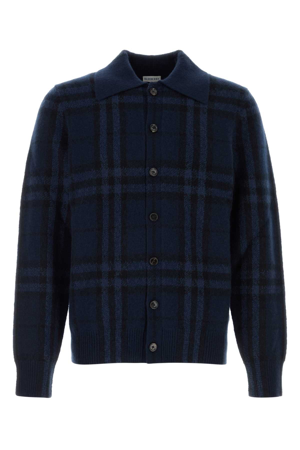 Burberry Men Embroidered Cashmere Cardigan BURBERRY