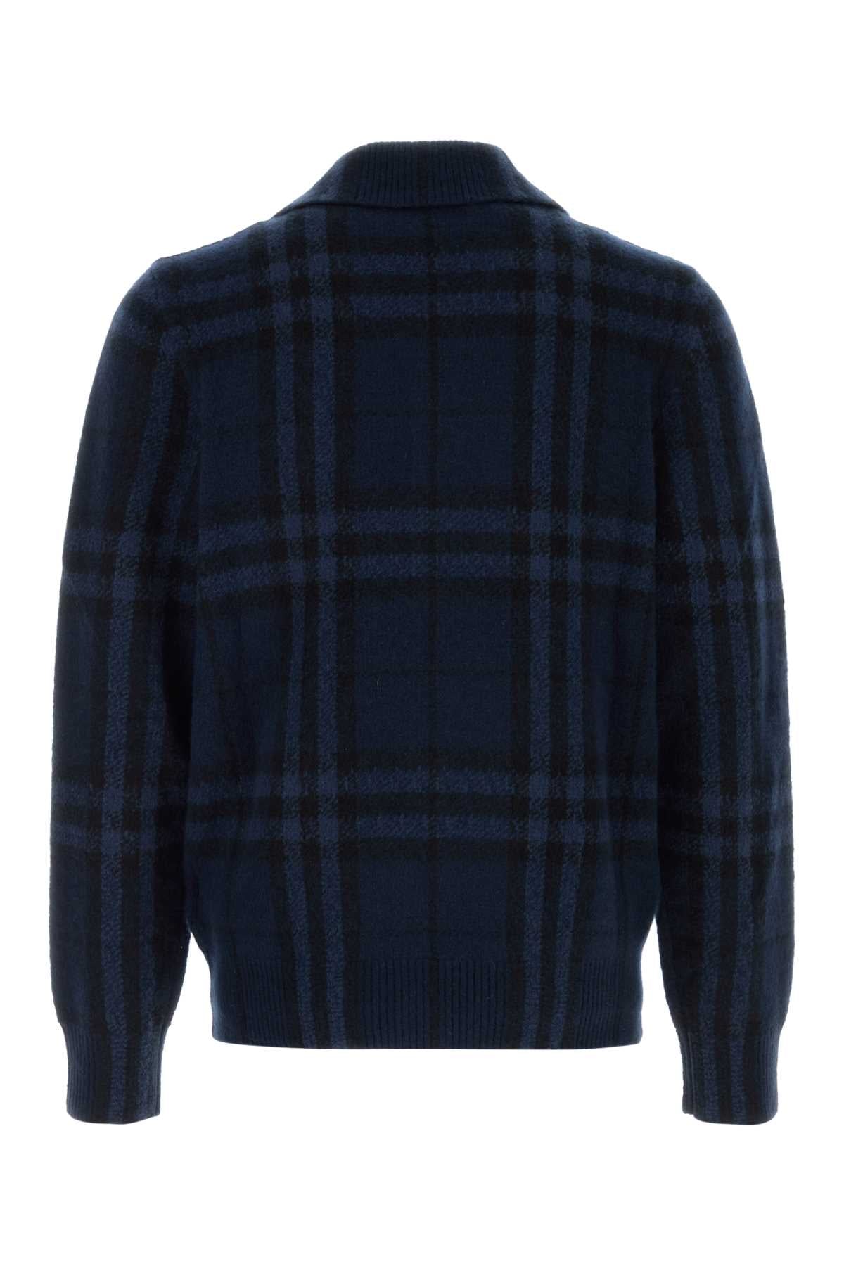 Burberry Men Embroidered Cashmere Cardigan BURBERRY