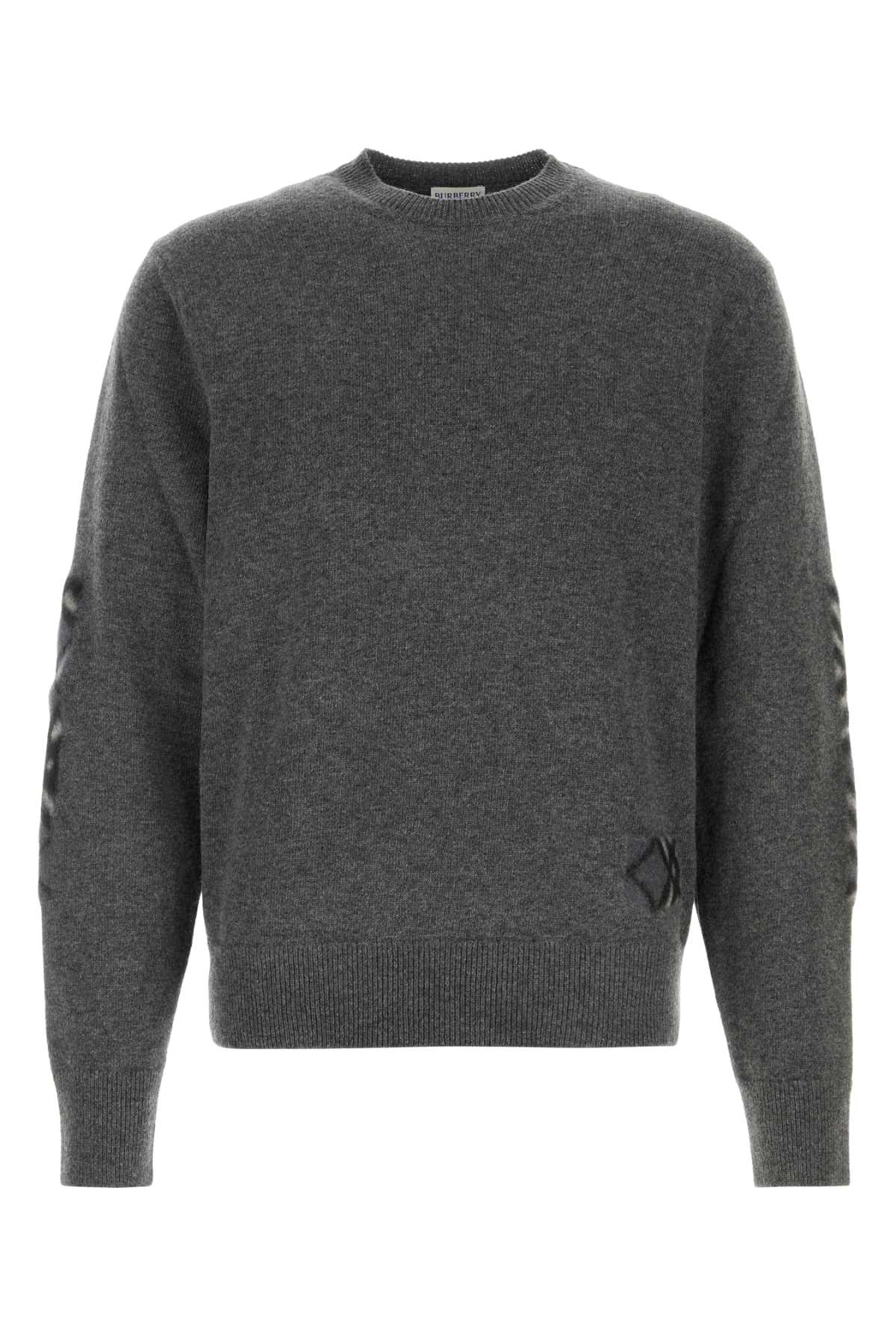 Burberry Men Dark Grey Wool Sweater BURBERRY